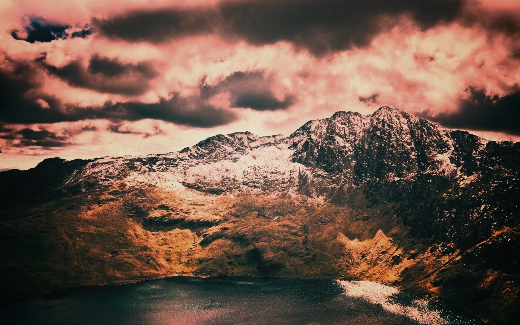 Вид на горы обои