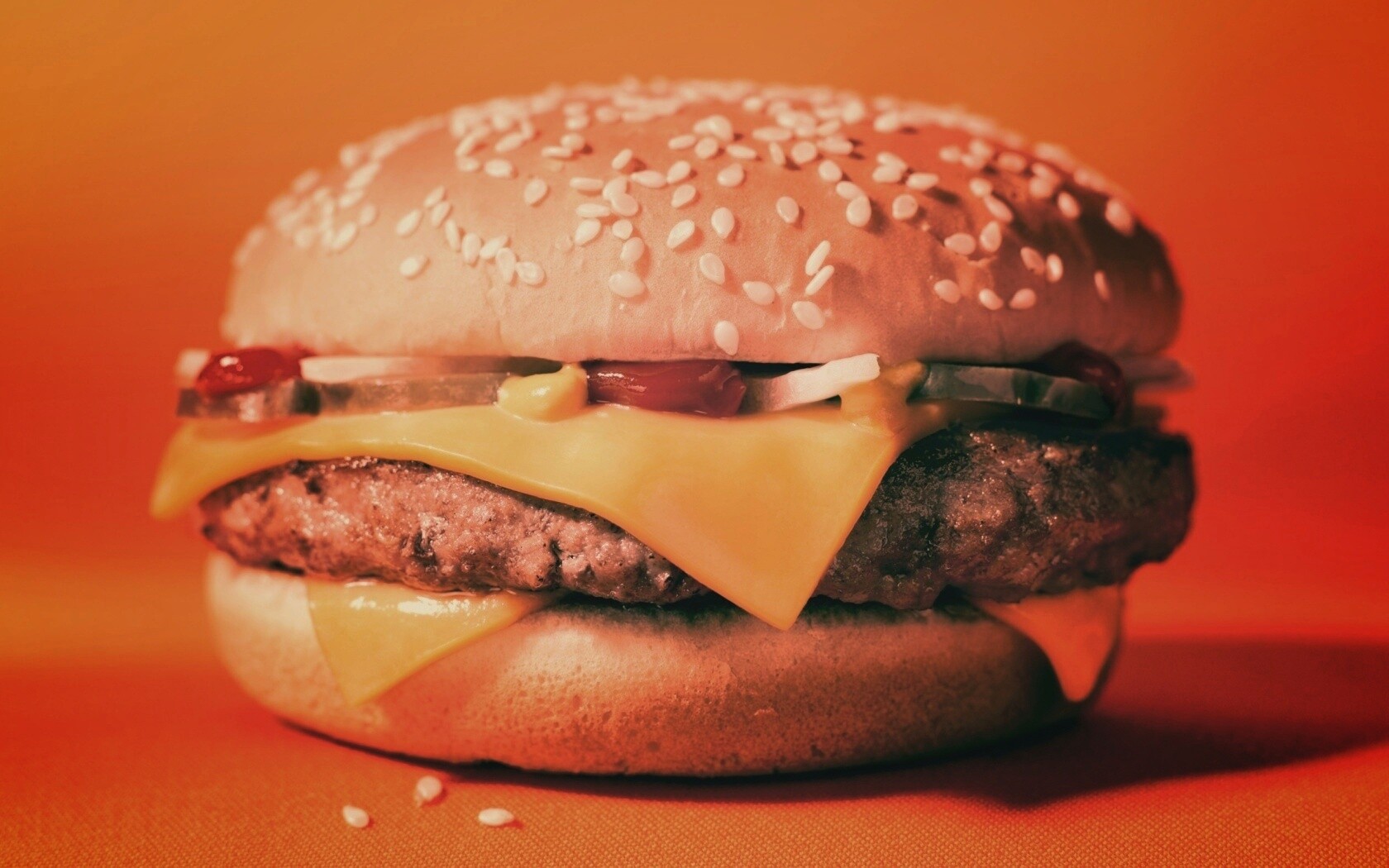 Сочный чизбургер обои
