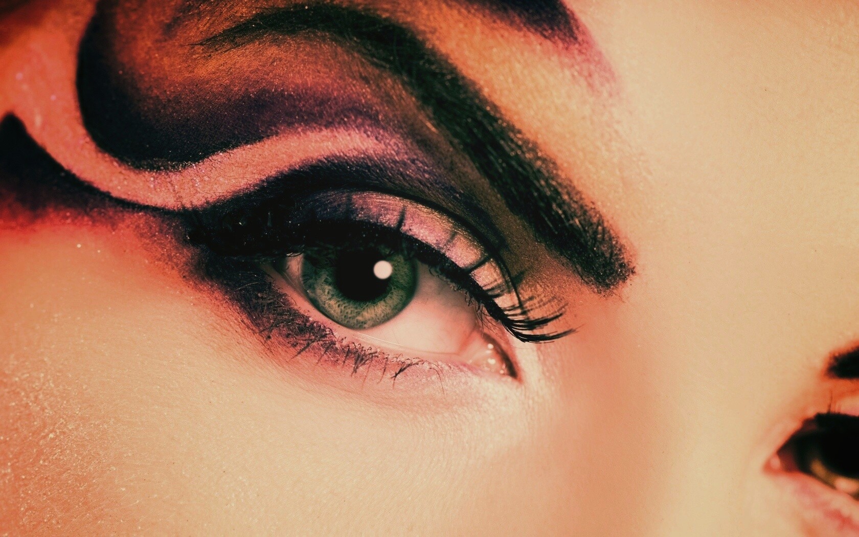 Красивый макияж для глаз обои