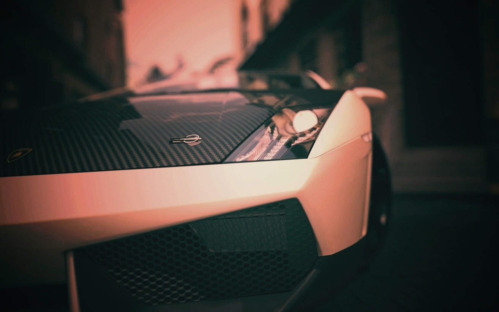 Lamborghini с карбоновым багажником обои