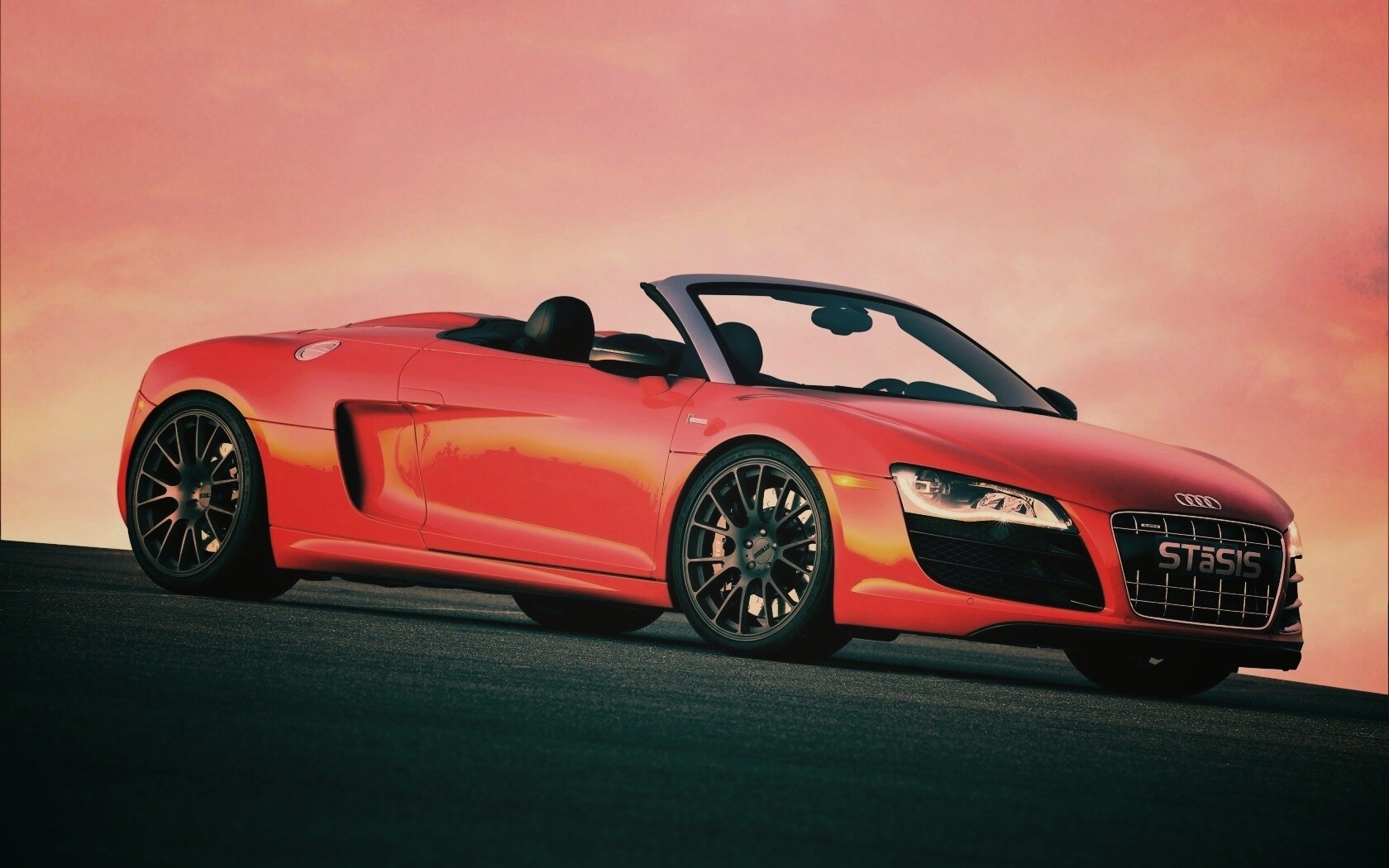 Красная Audi обои