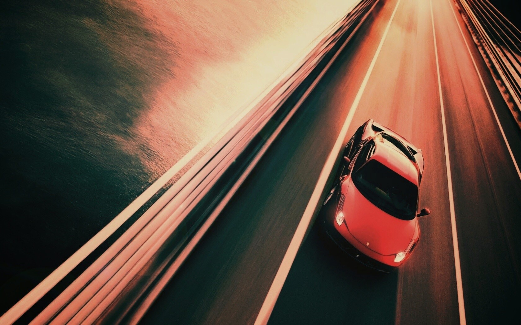 Суперкар на трассе обои