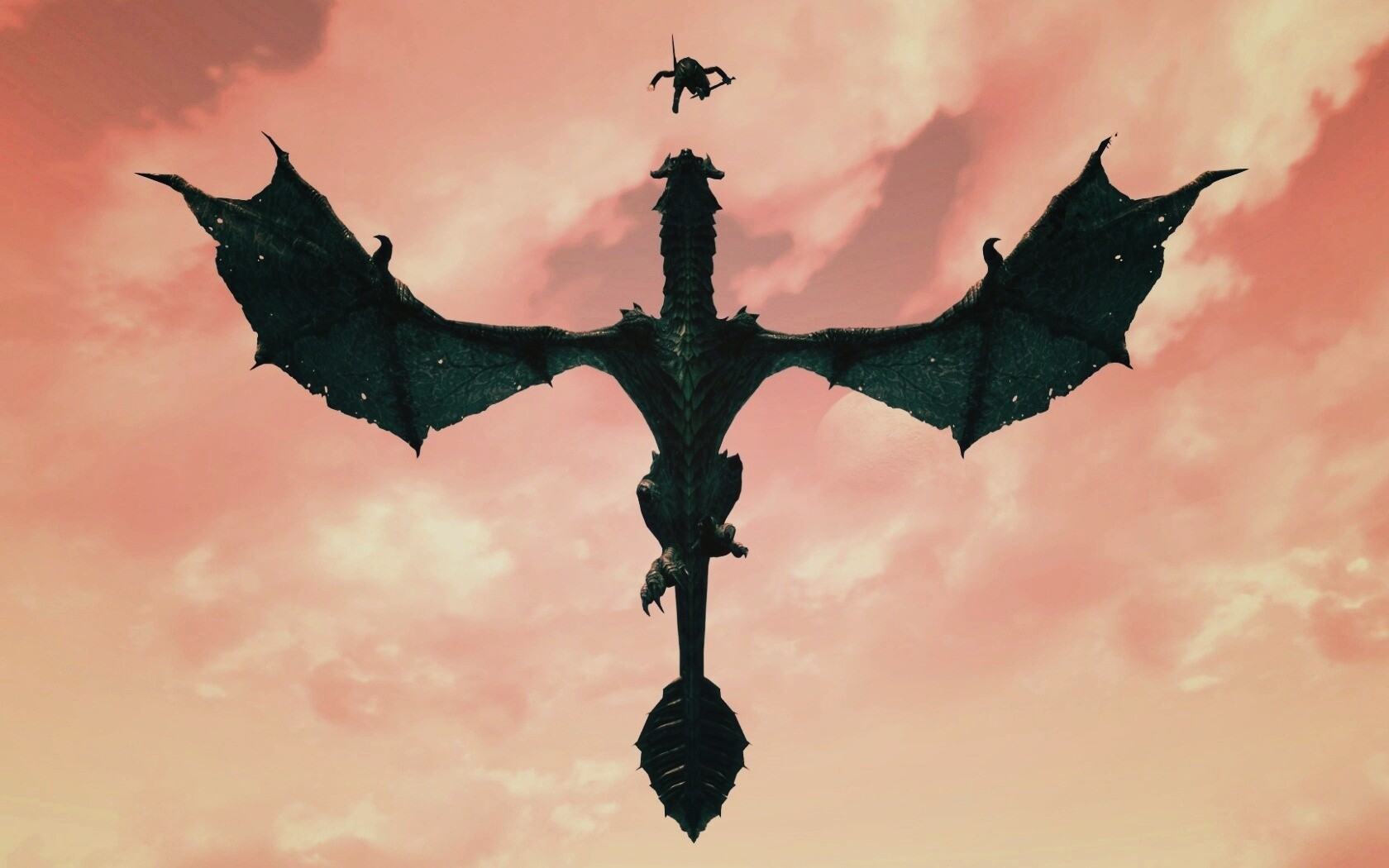 Нападающий дракон обои