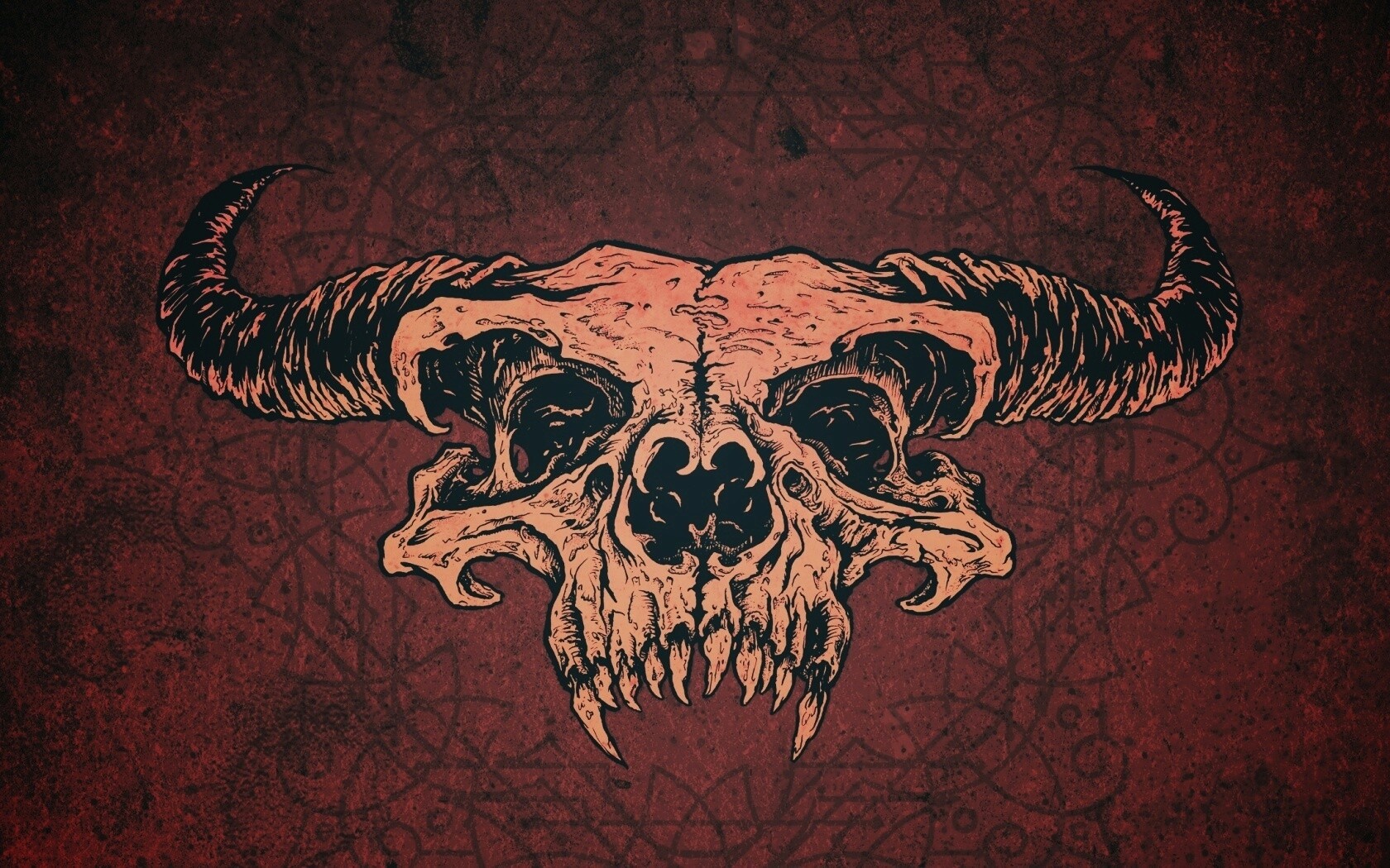 Череп дьявола обои