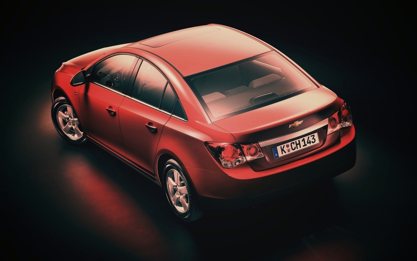 Шевроле Cruze красного цвета обои