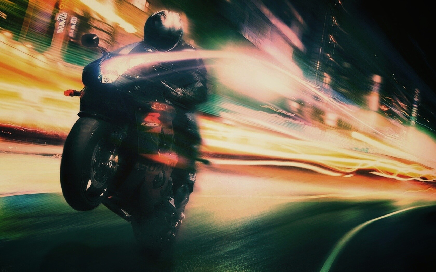 Сокрость на мотоцикле обои
