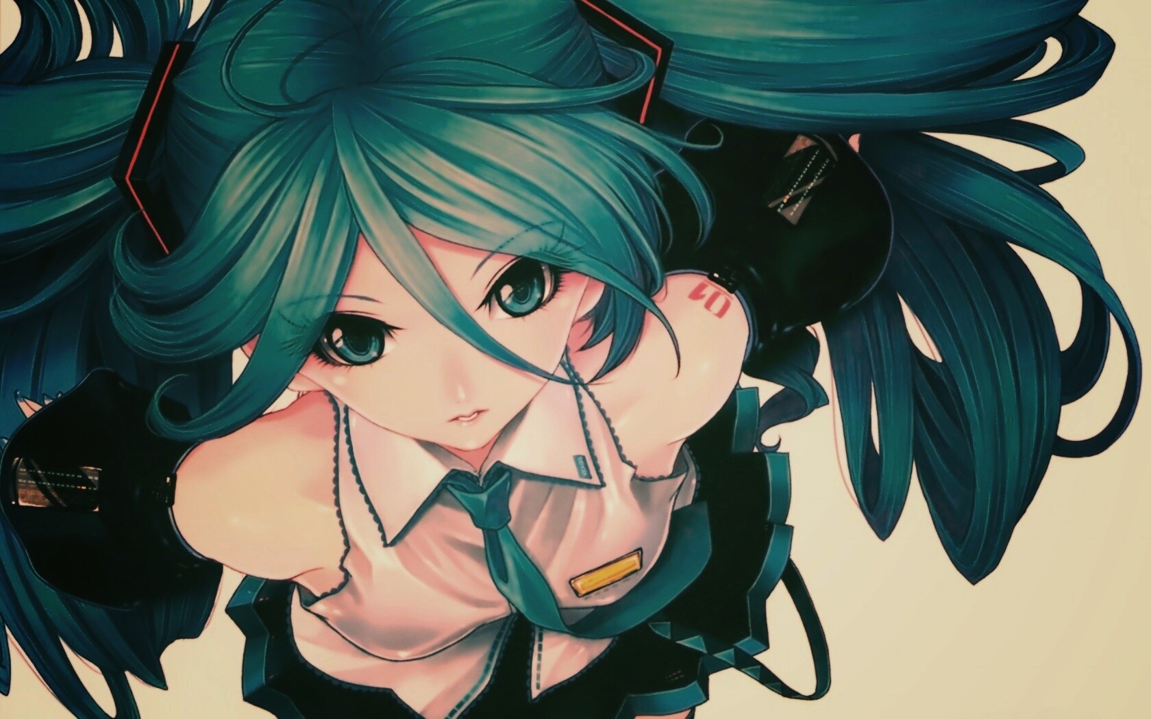 Синеволосая Хатсуне Мику обои