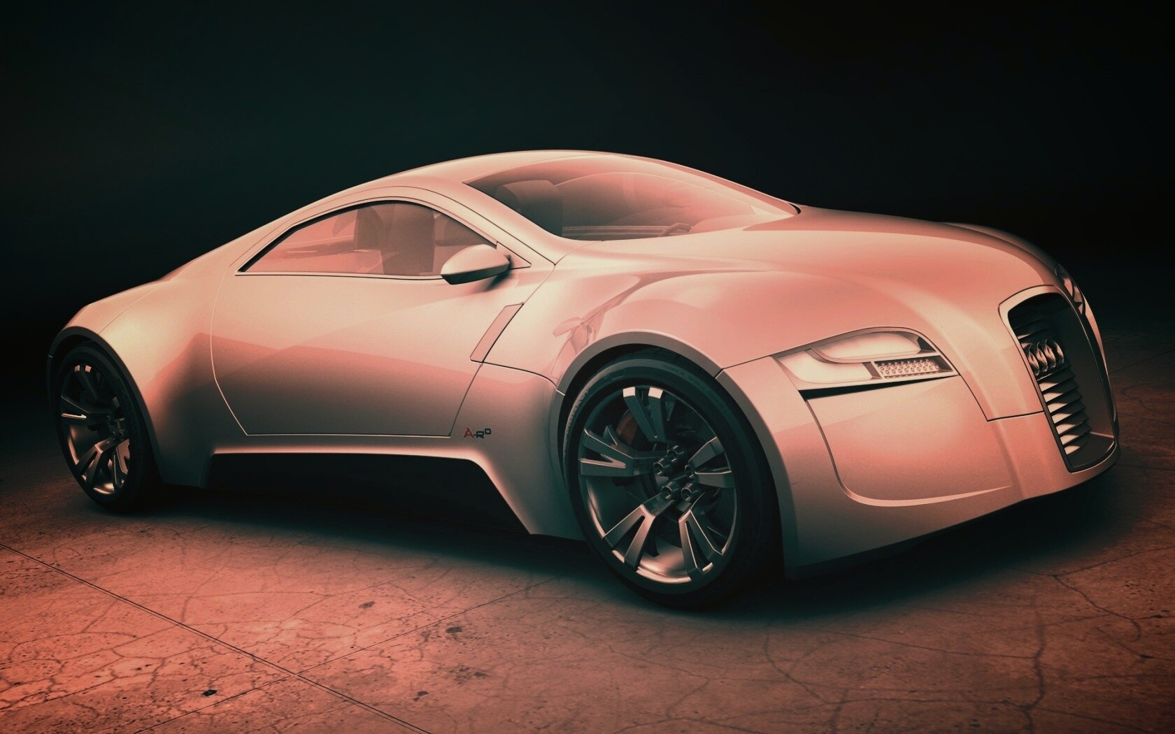 Серебристый концепт ауди обои