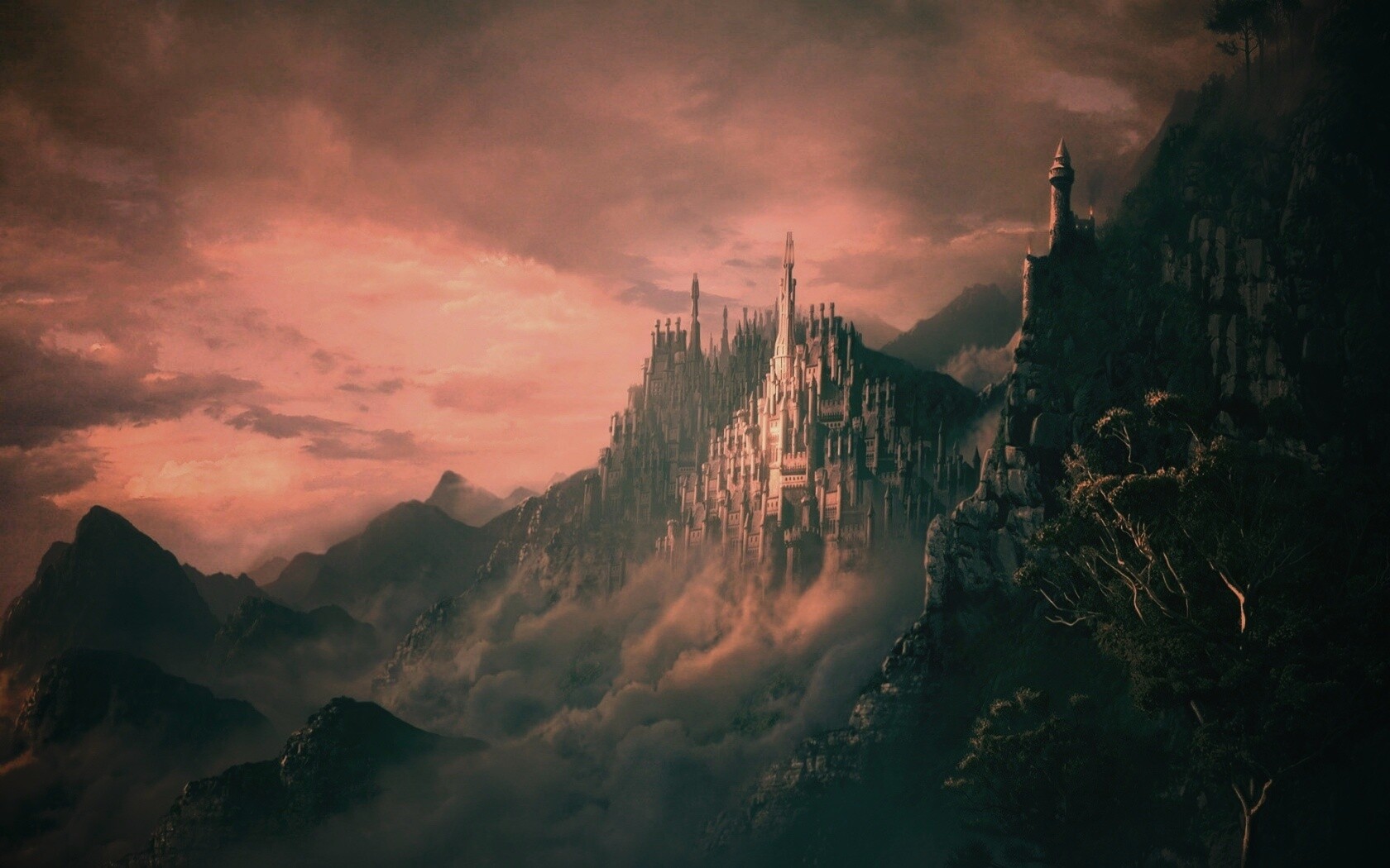 Сказочный город обои