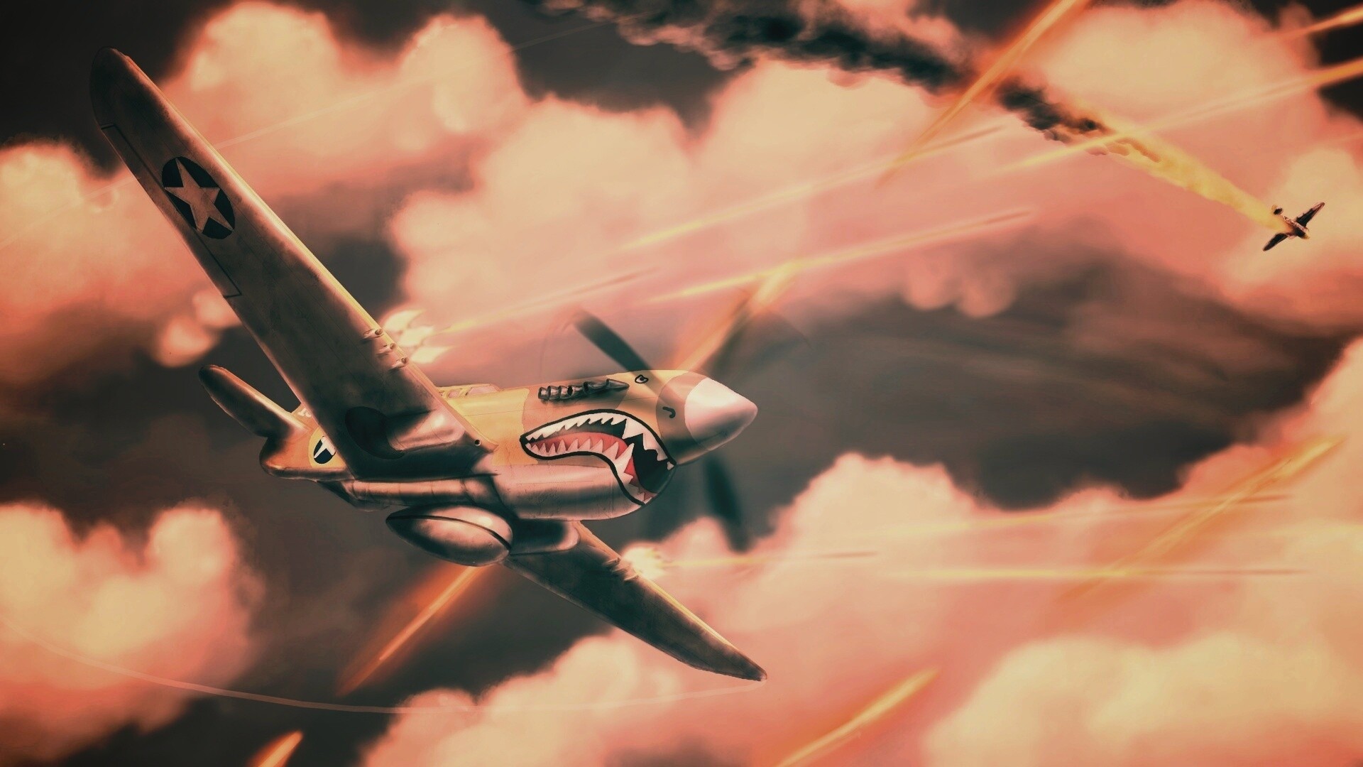 Истребитель акула обои