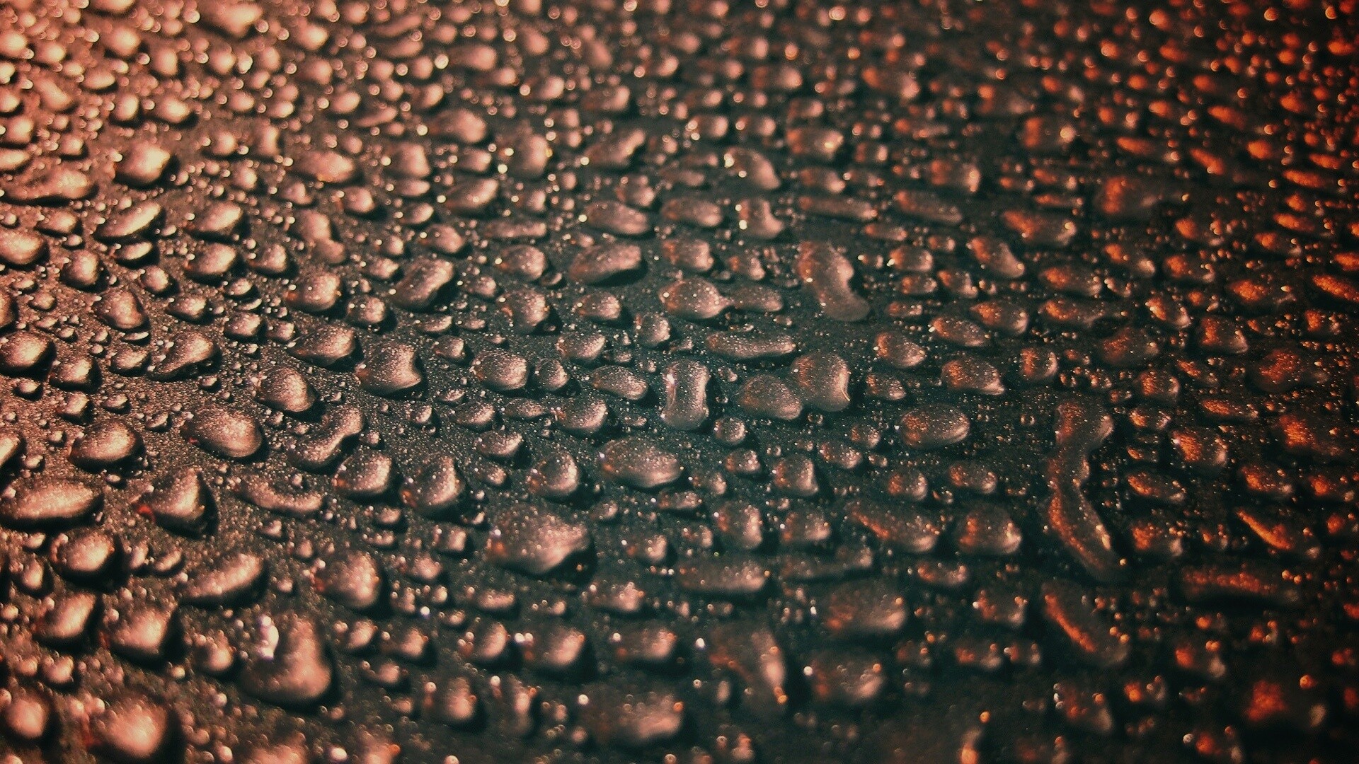 Вода собирается в капли обои