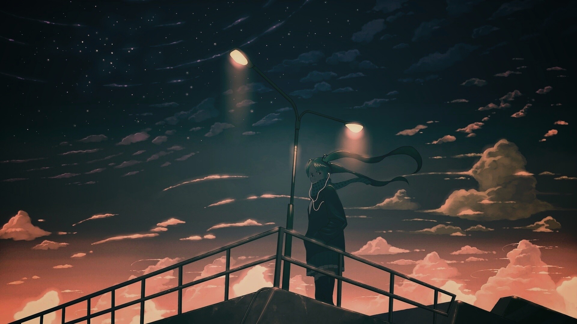 Под фонарем обои