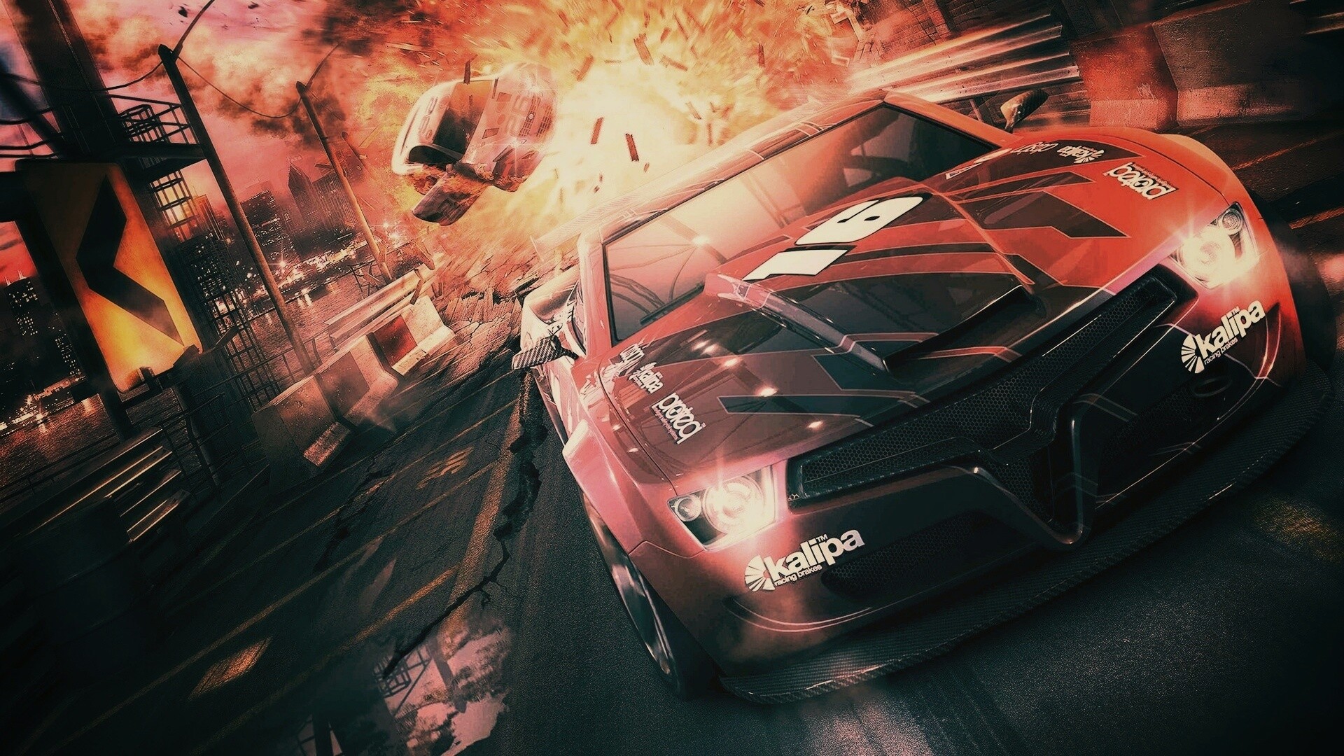 Взрывные гонки обои