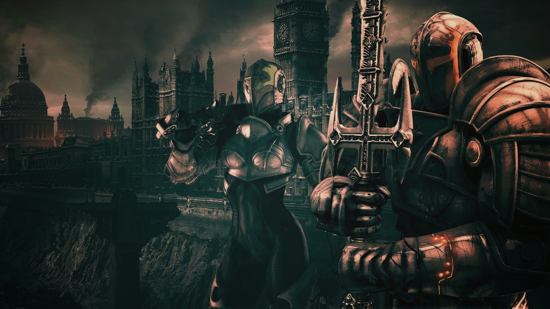 Постапокалиптический Лондон из игры обои