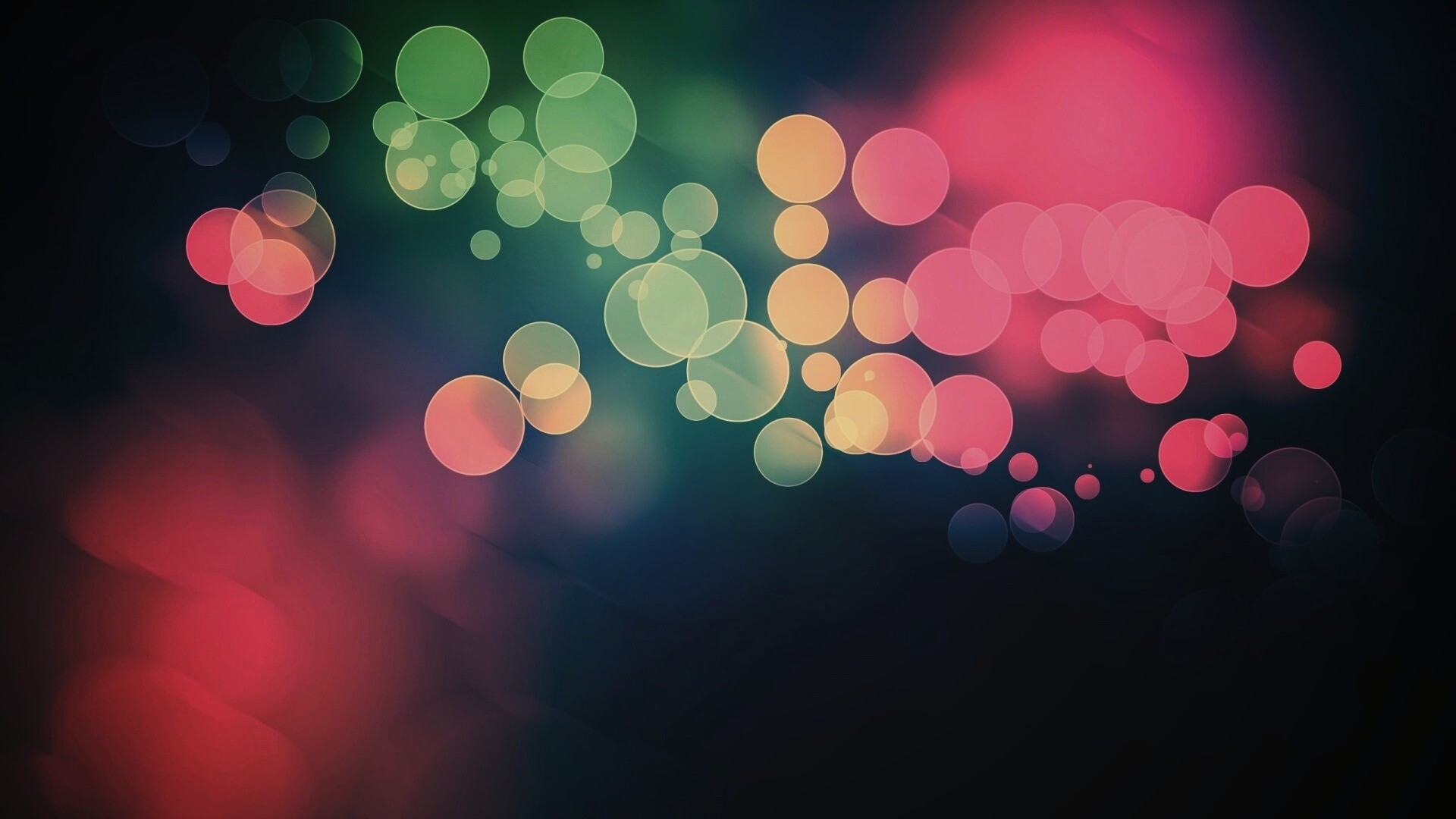 Разноцветные круги света обои