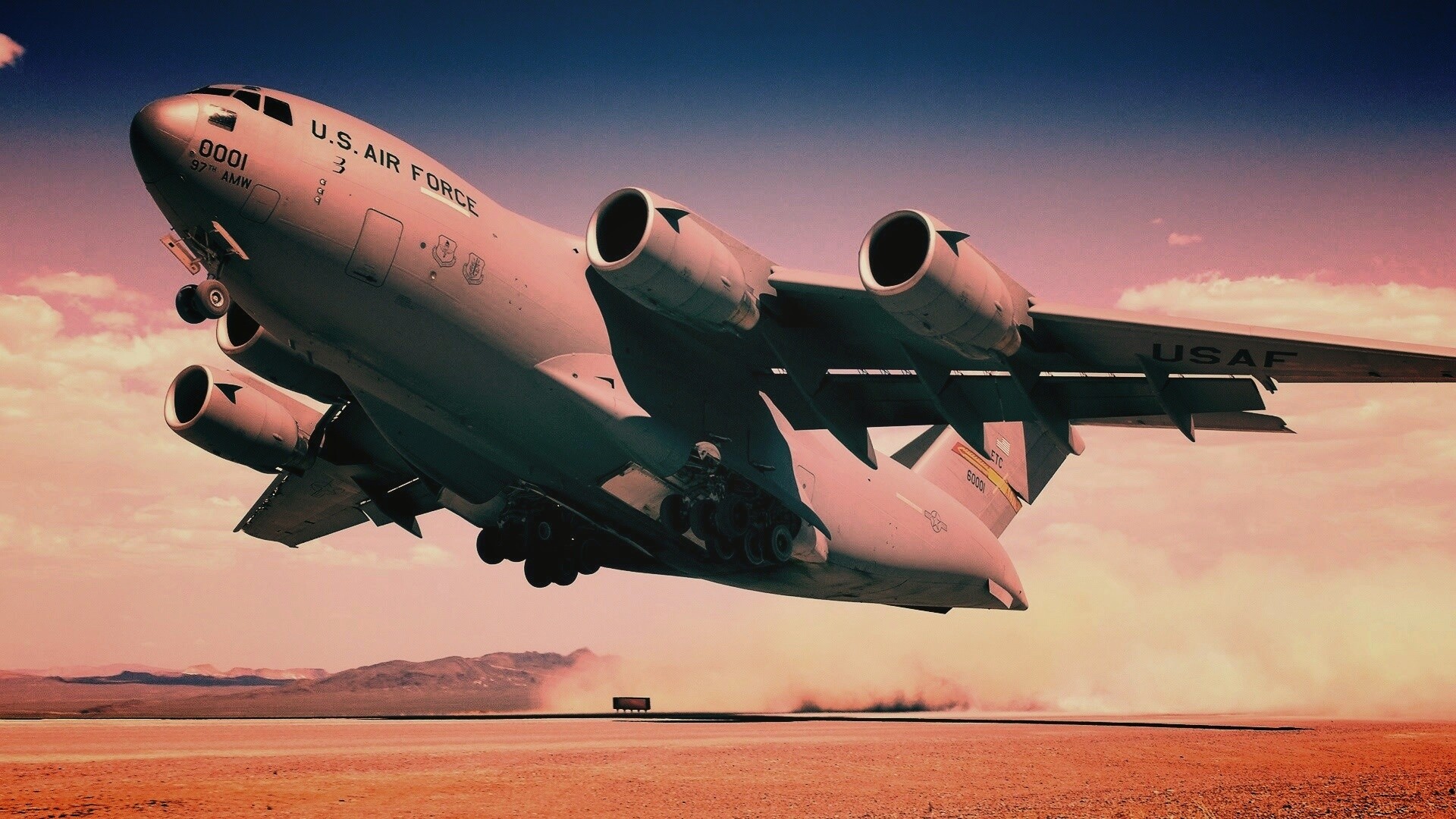 Транспортный самолет воздушных сил США обои
