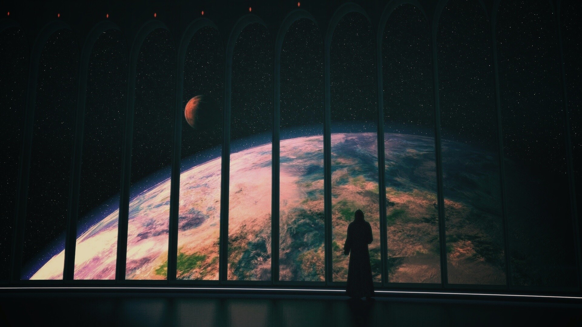 Вид на планету обои