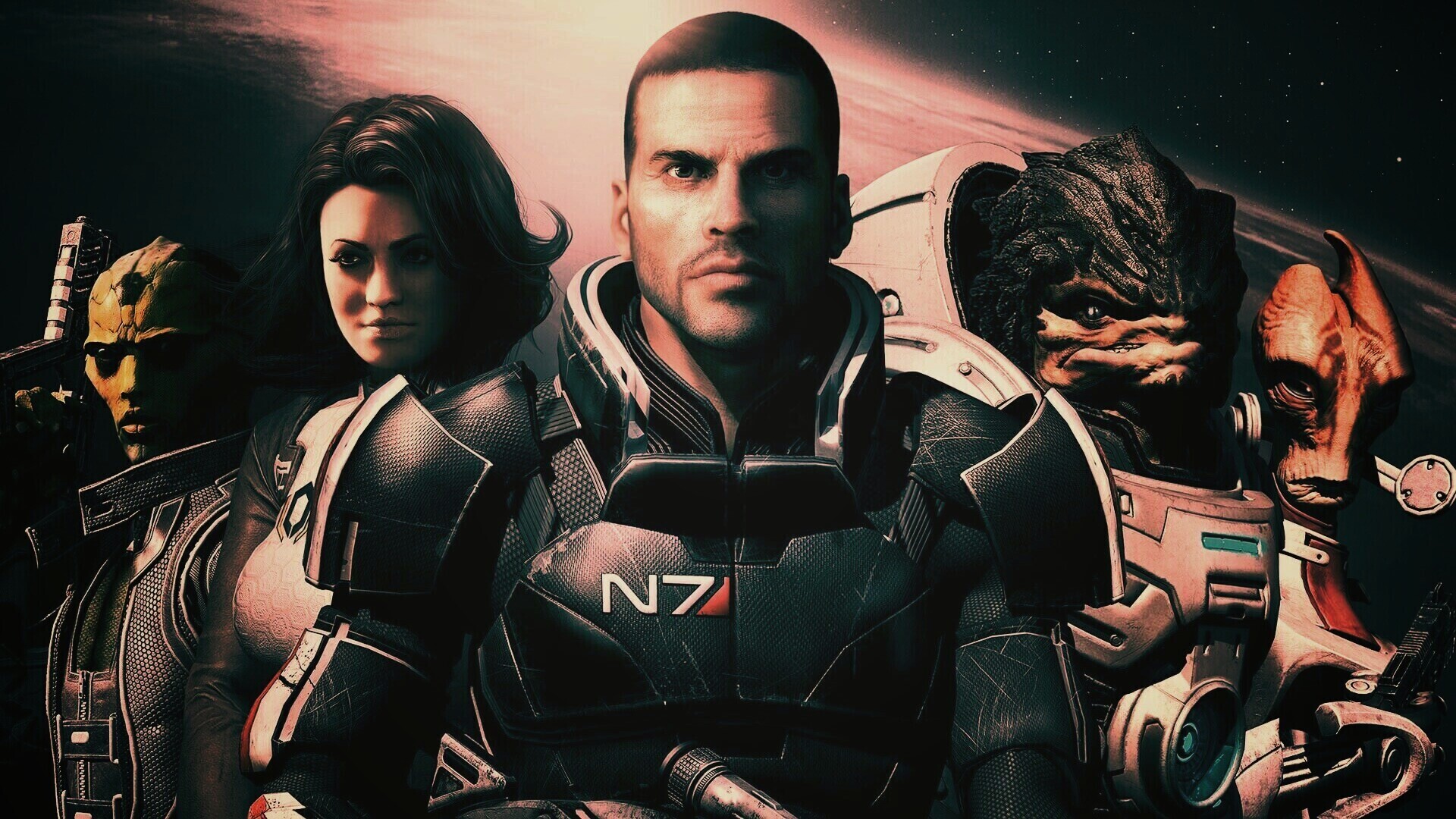 Mass Effect N7 обои