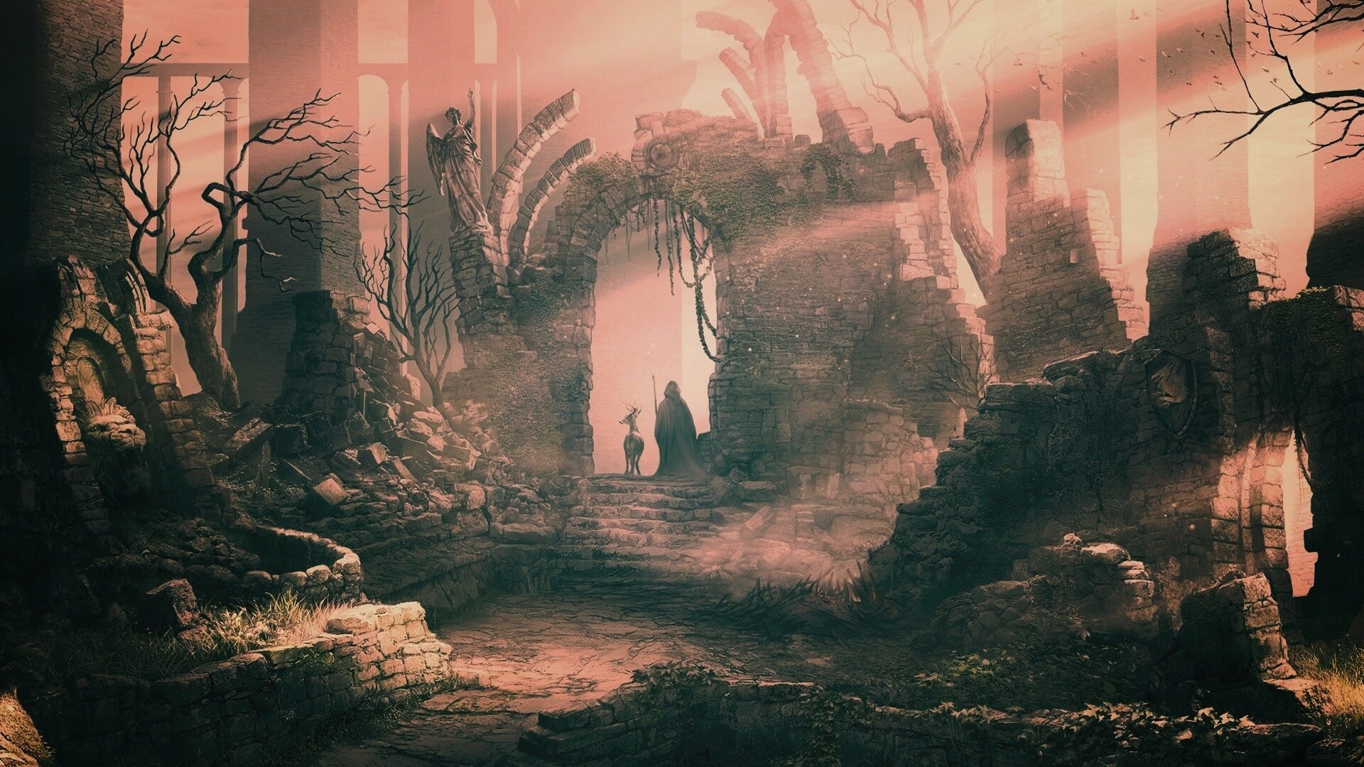 Маг в руинах обои