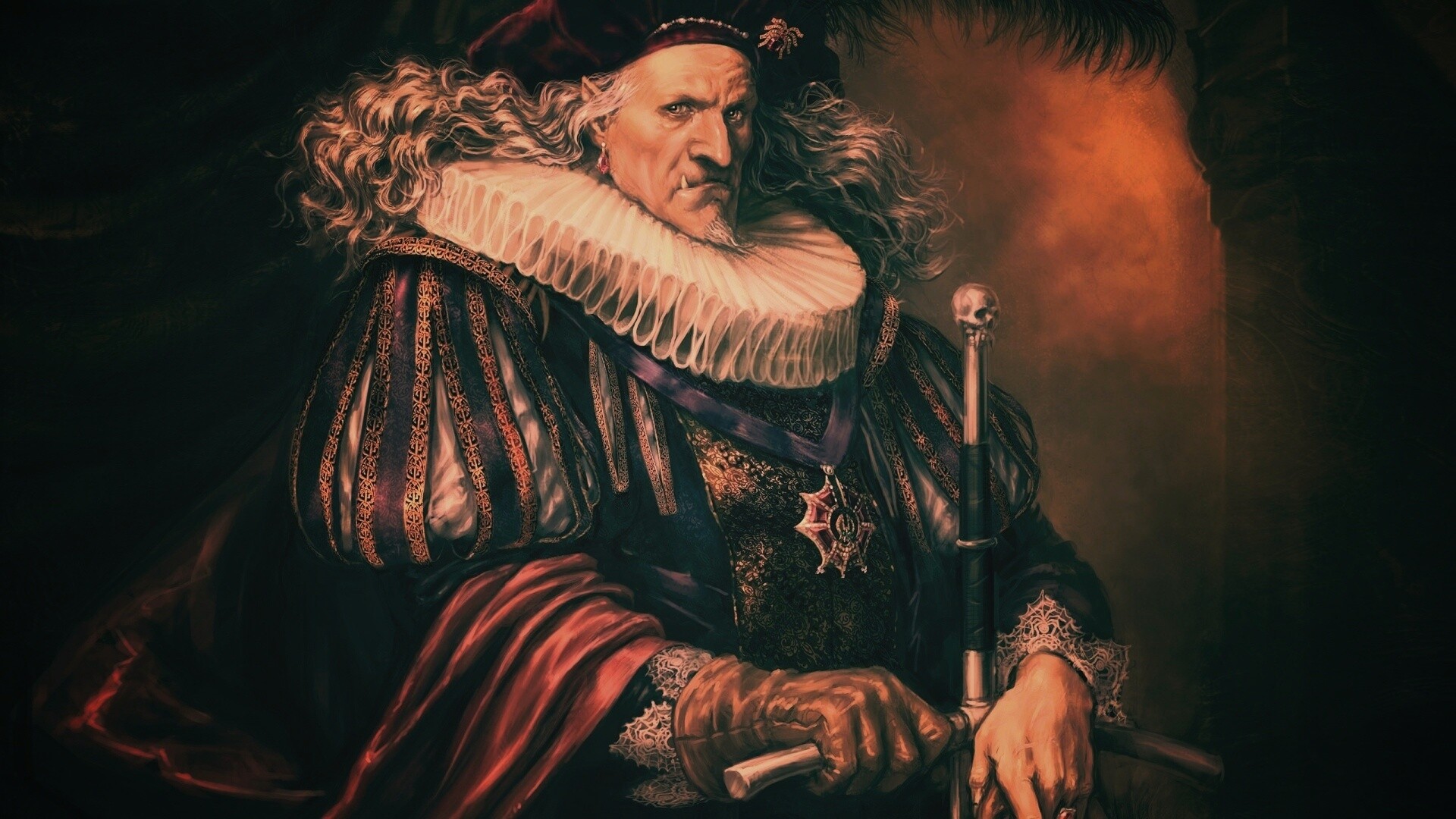 Портрет вампира обои