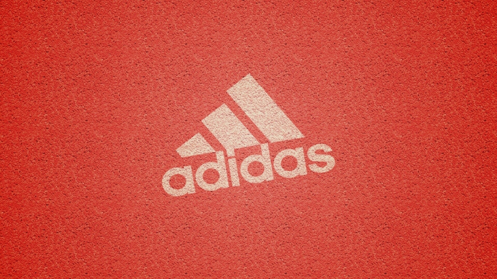 Логотип Адидас на красном обои