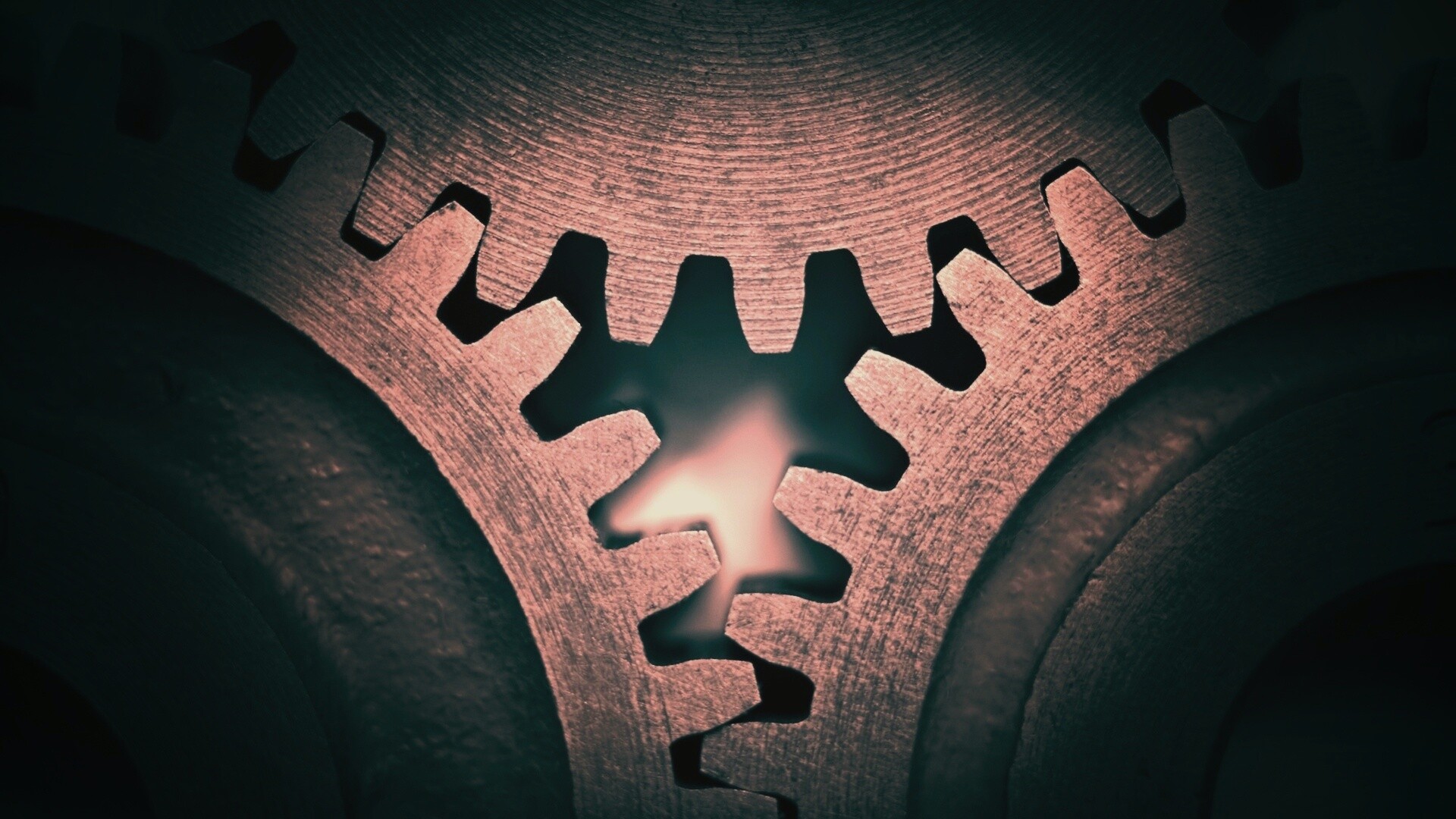 Три сцепленных шестерни обои