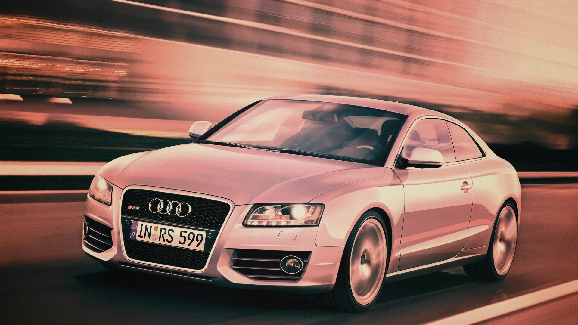 Ауди на скорости обои