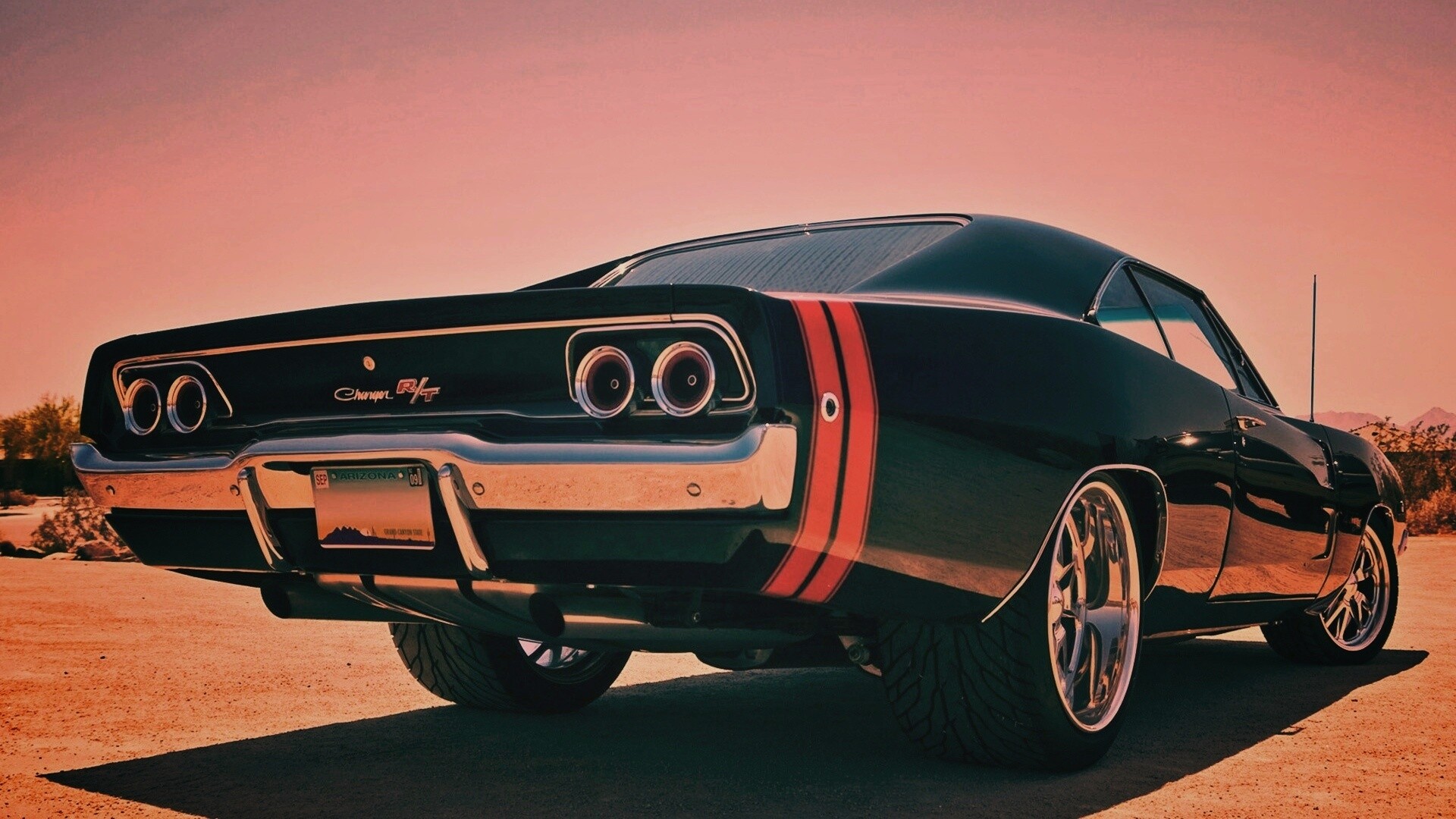 Зад Dodge Charger обои