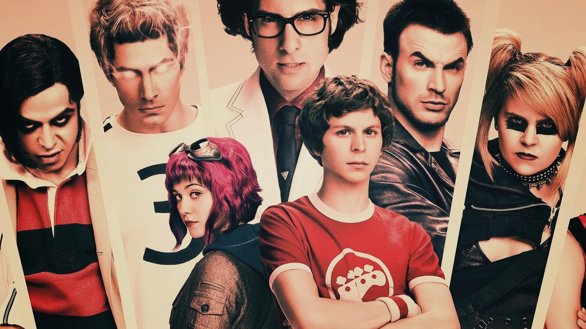 Герои фильма Скотт пилигрим против всех обои