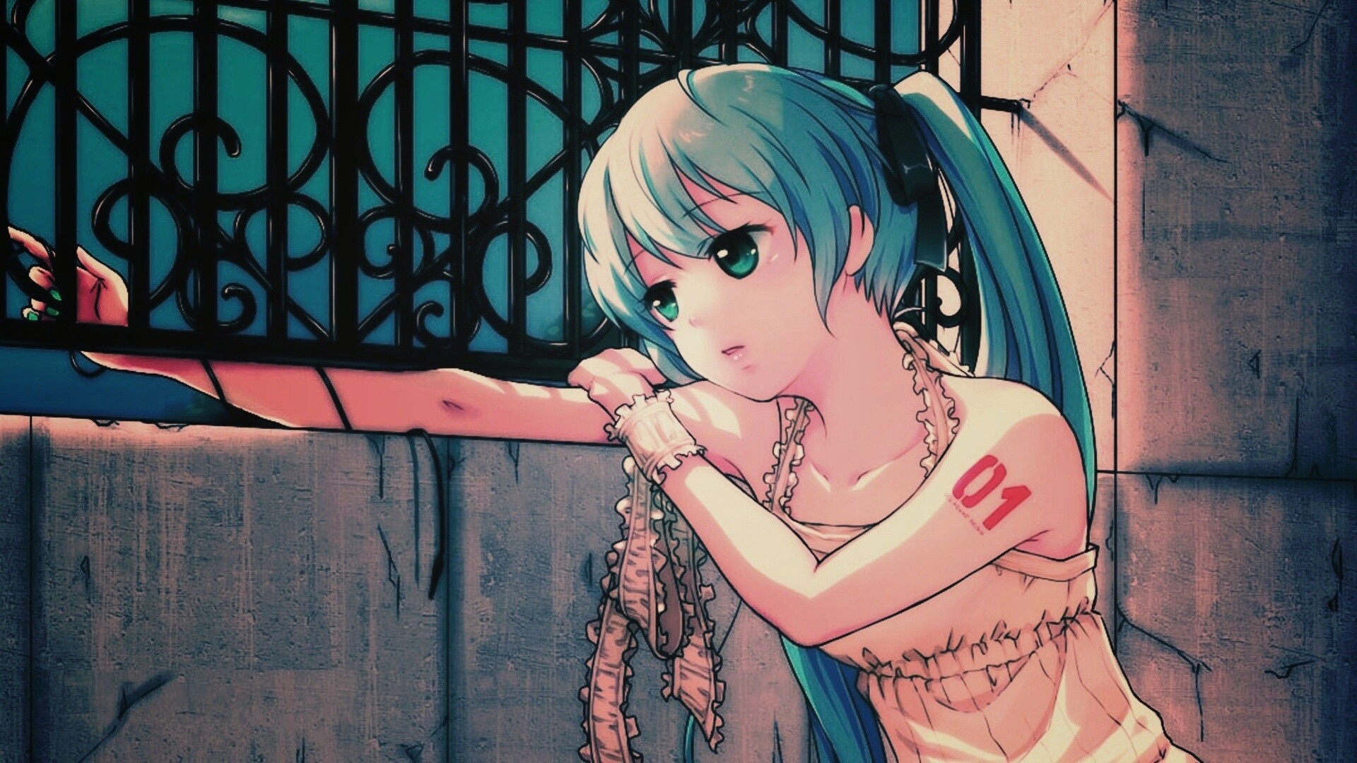 Девушка грустит обои