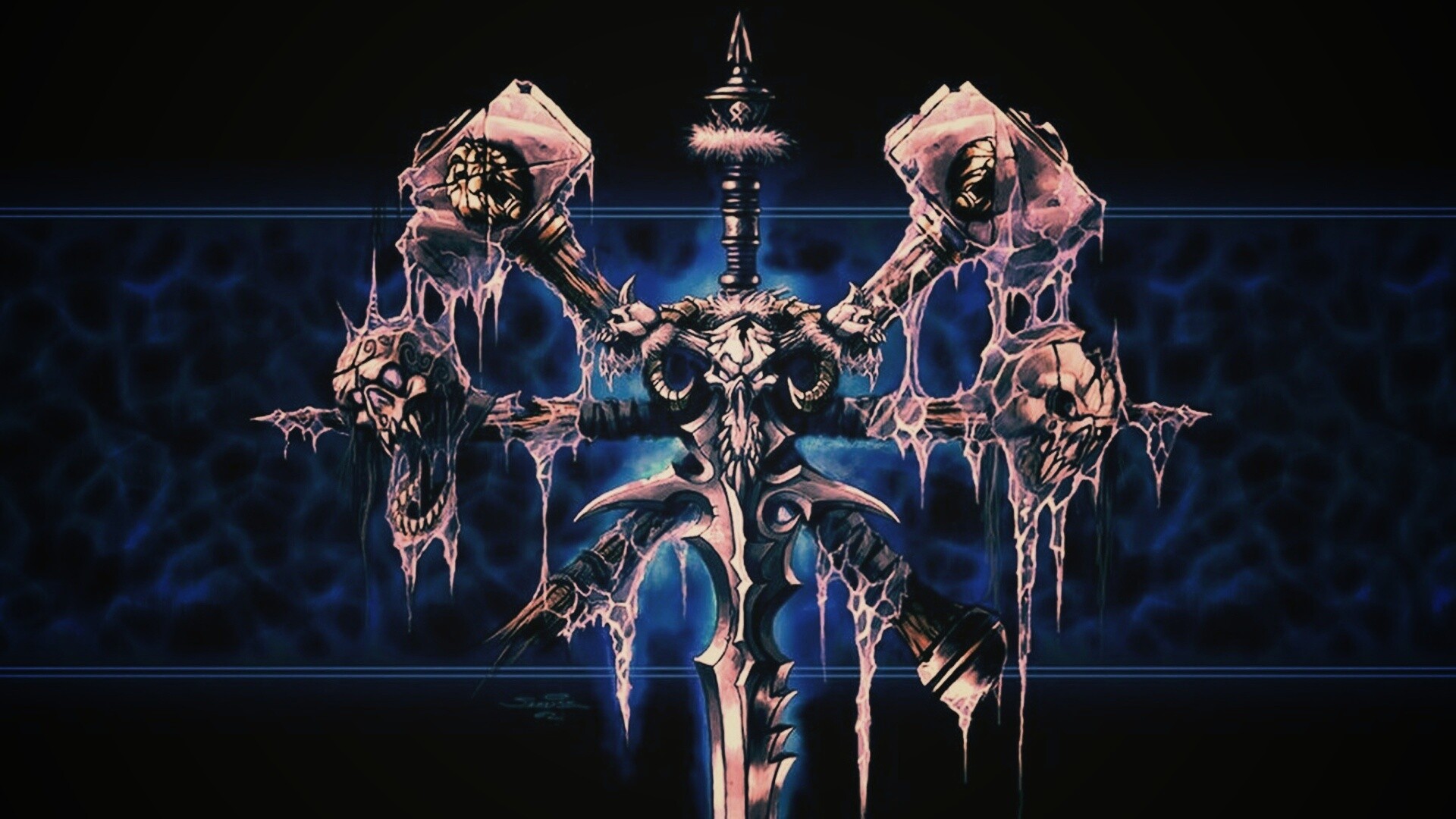 Логотип WarCraft Frothen Throne обои