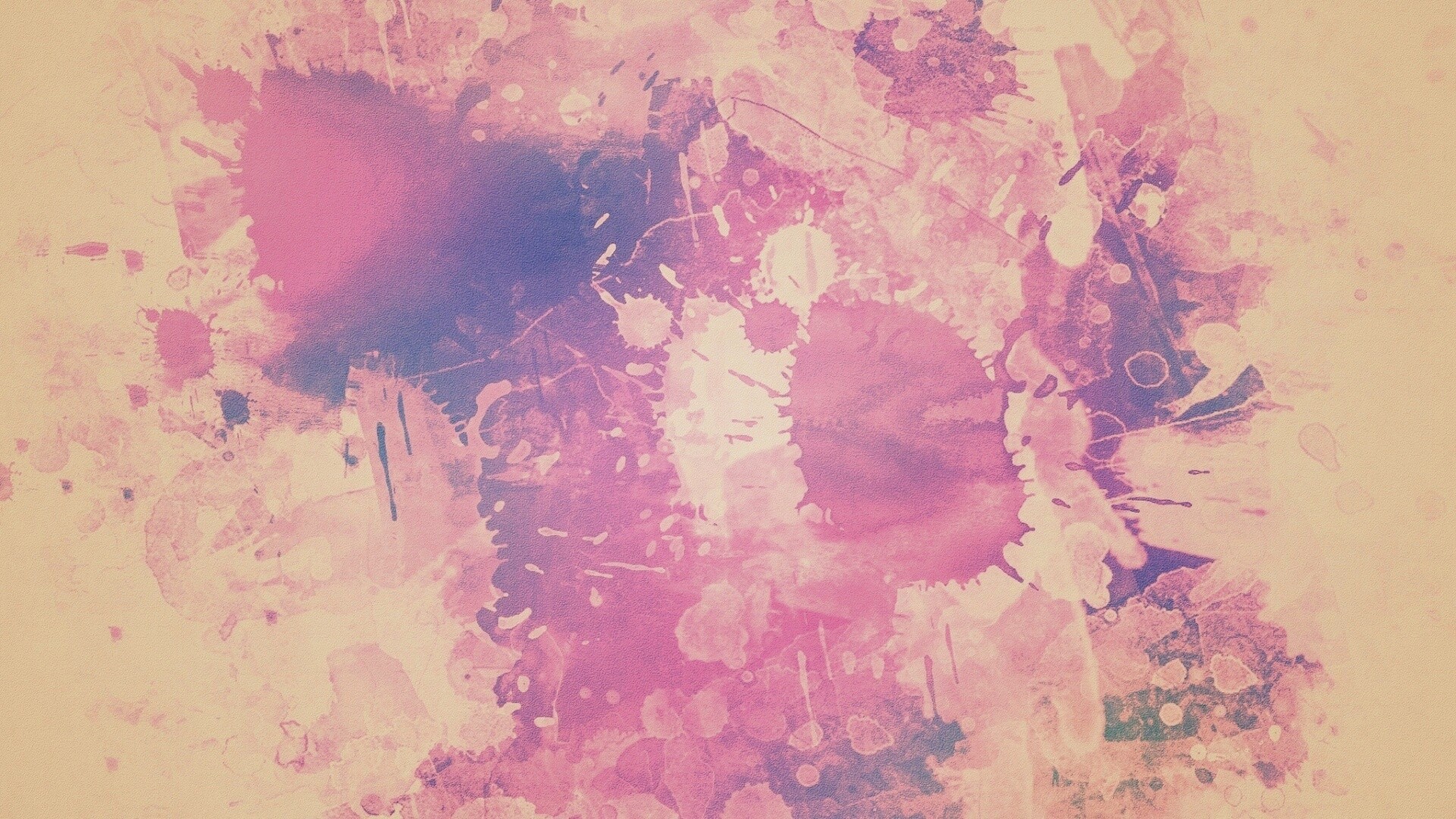 Синие и фиолетовые кляксы обои