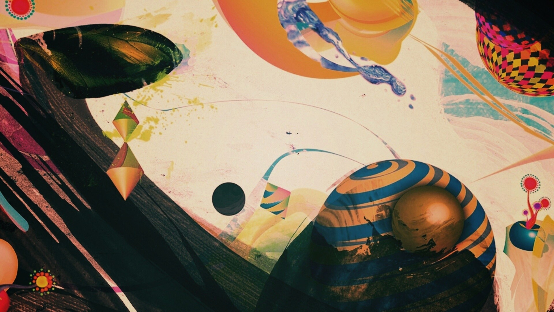 Абстракция из игрушек обои