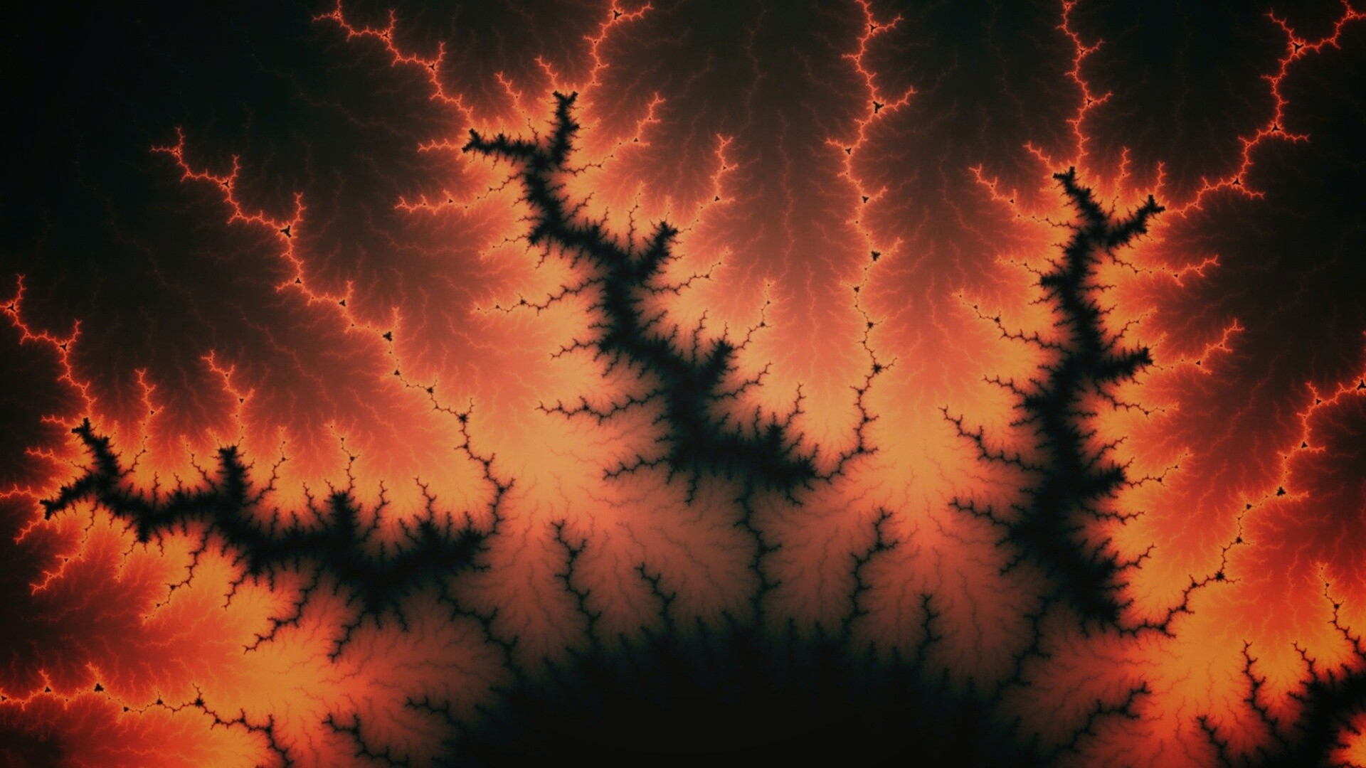 Огненные молнии обои