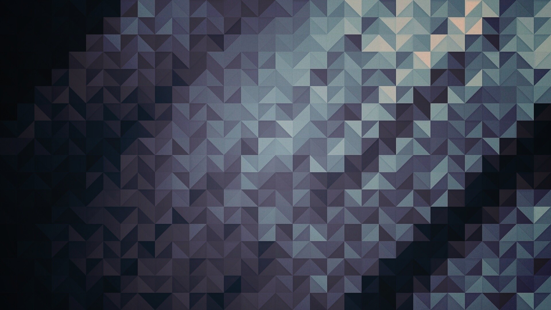 Синий квадратный узор обои