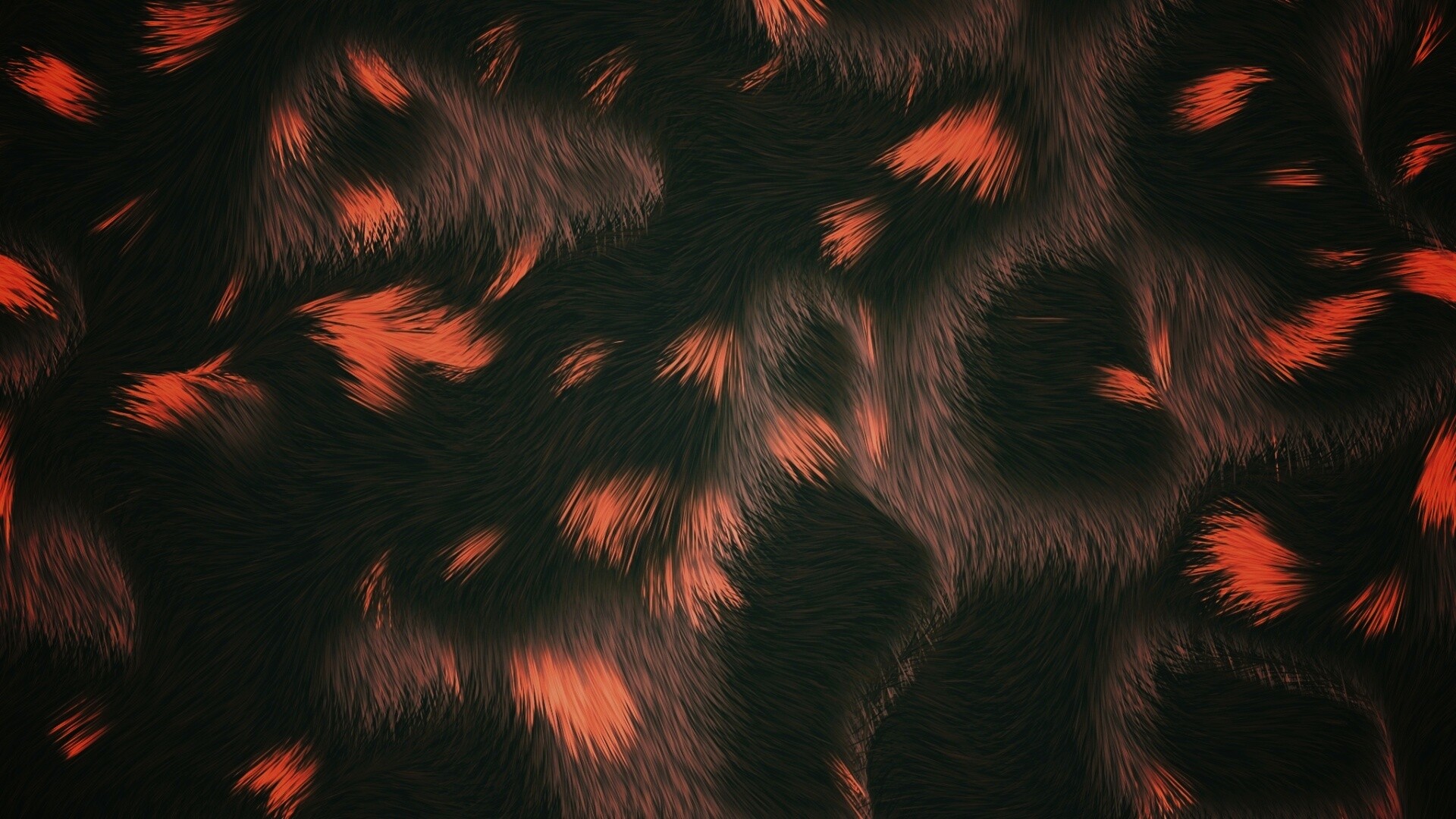 Льющийся волнами мех обои