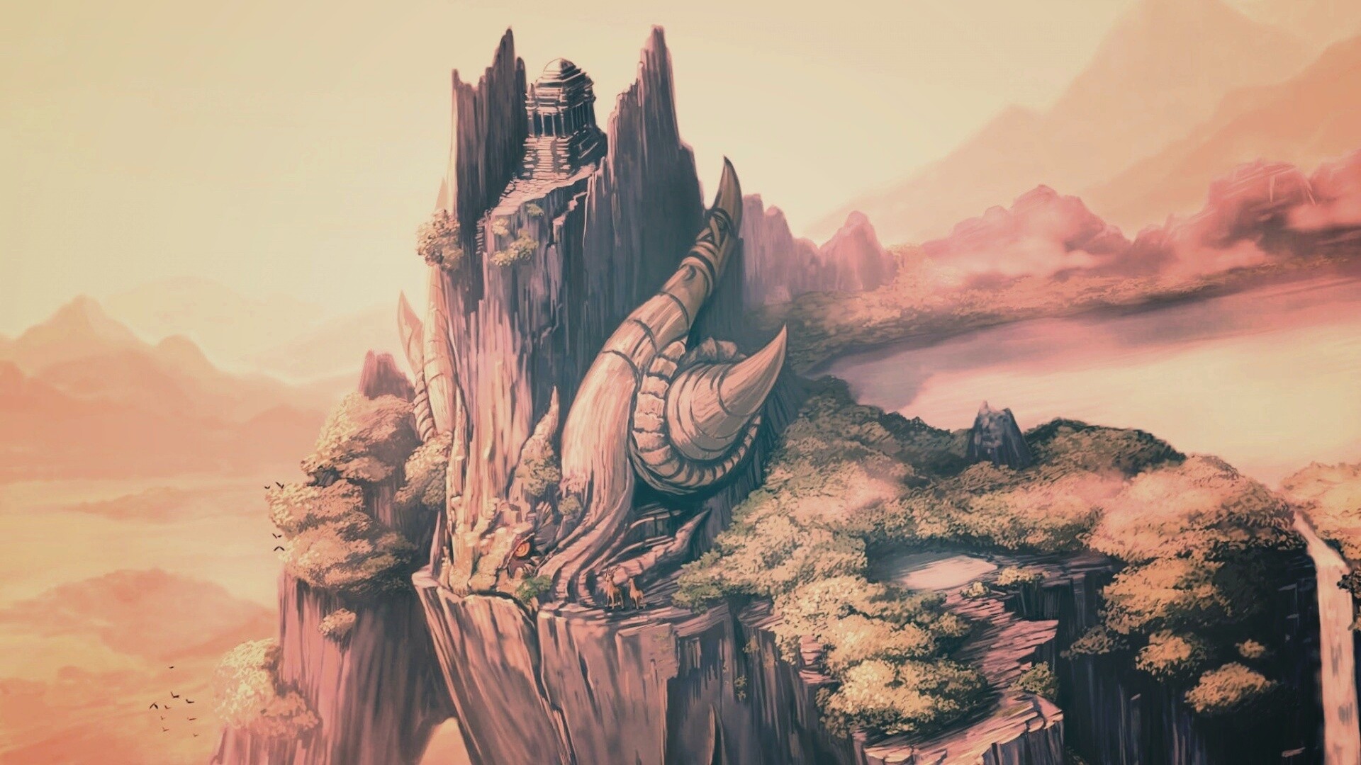 Храм на живой скале обои