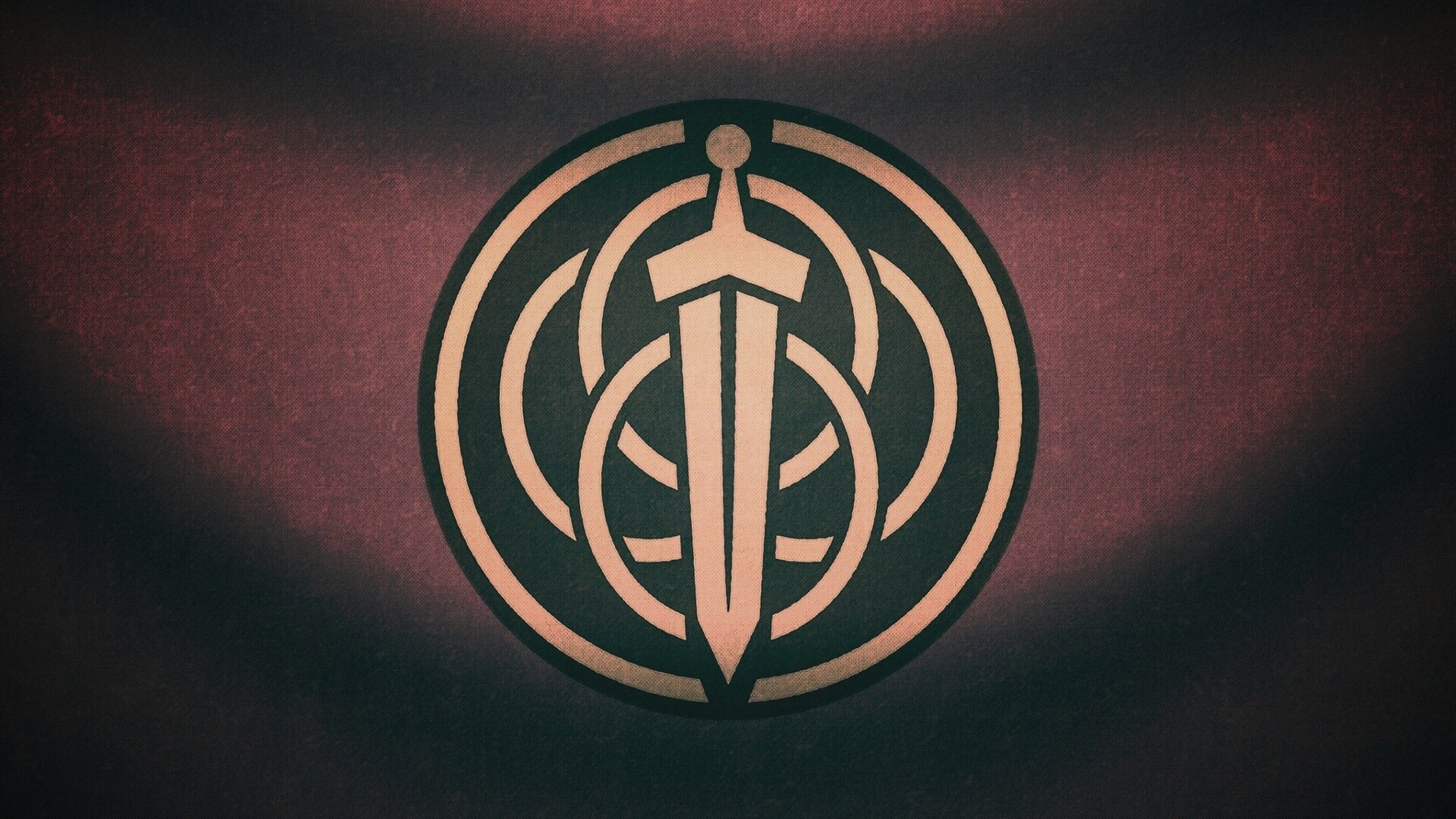 Меч на фоне колец обои