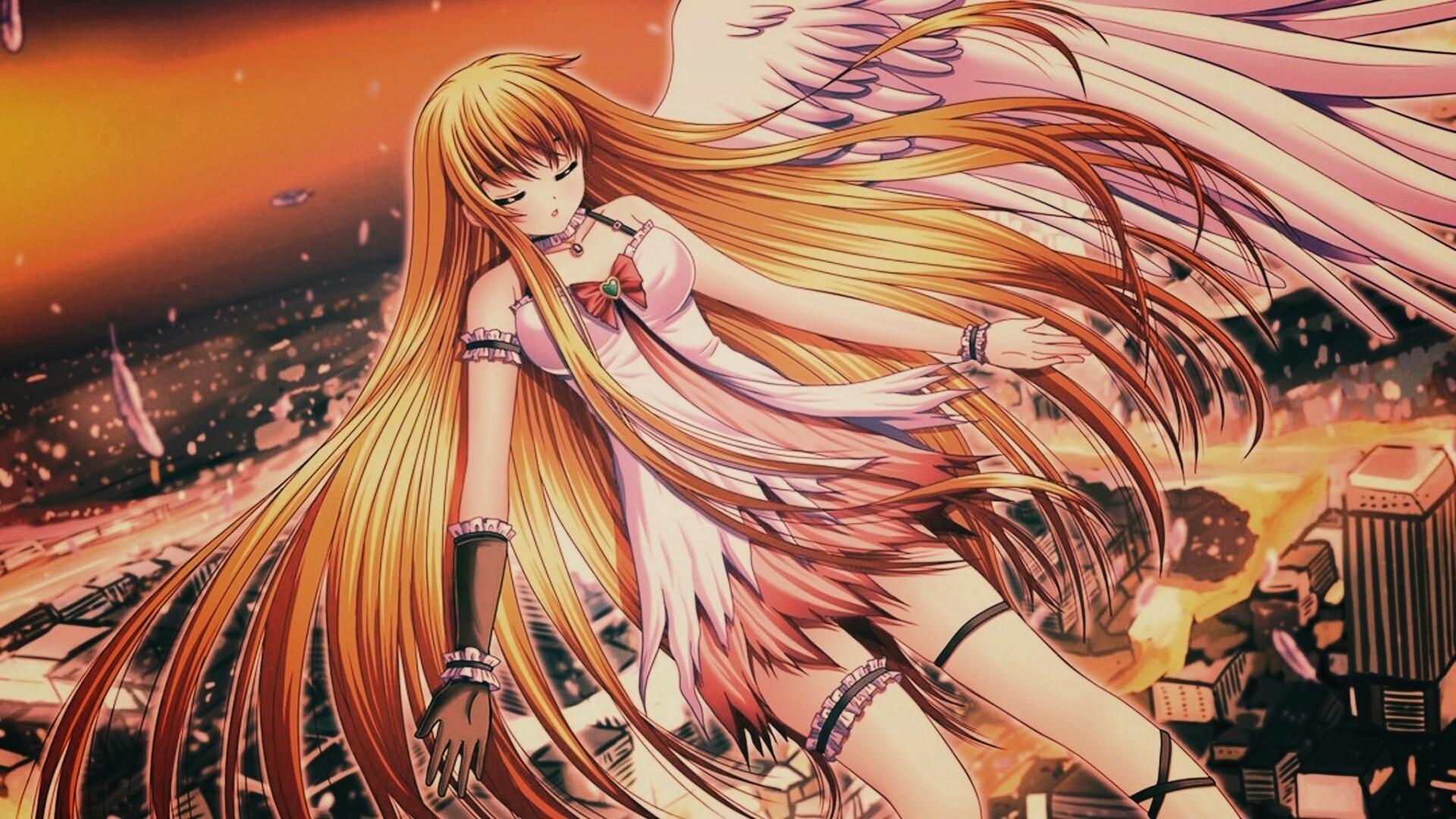 Неопознанная девушка из аниме обои