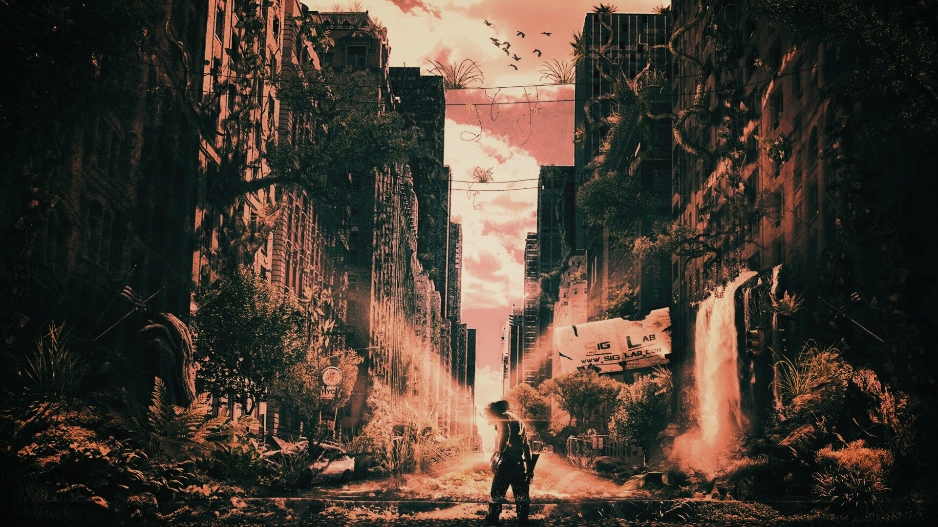 Постапокалиптический мир обои