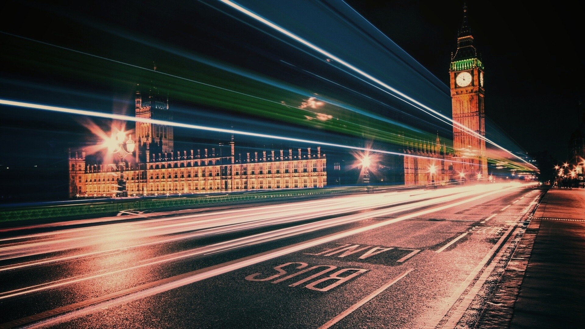 Ночной лондон обои