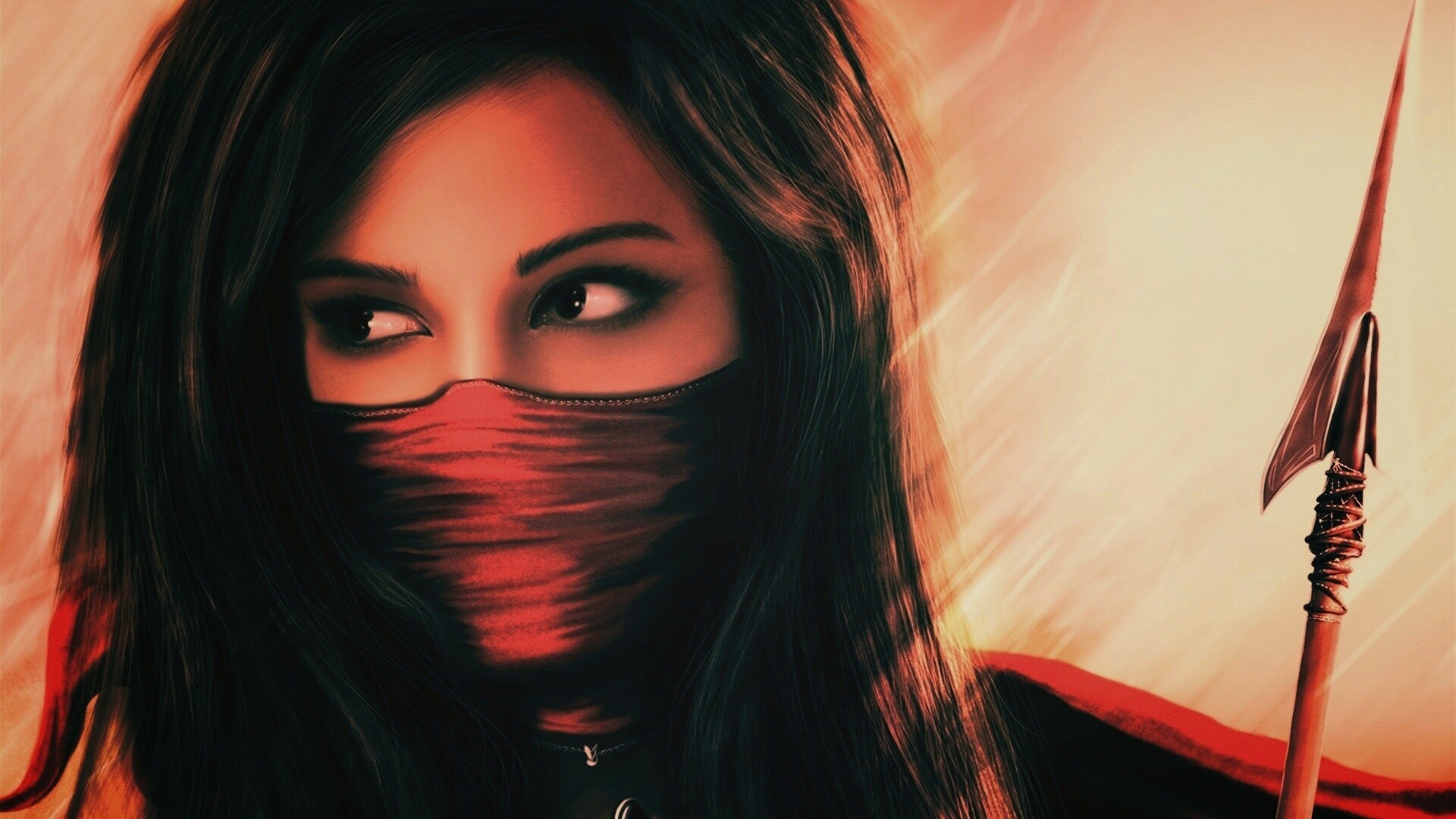 Девушка - ассасин обои