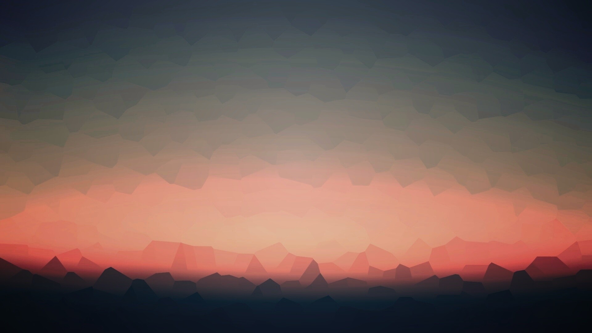 Минималистичный пейзаж обои