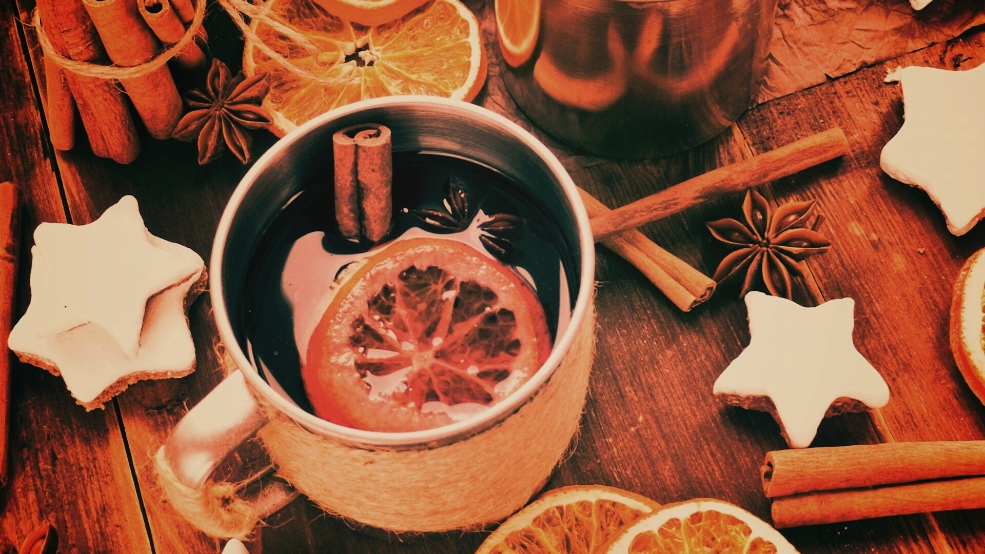 Уютный глинтвейн обои