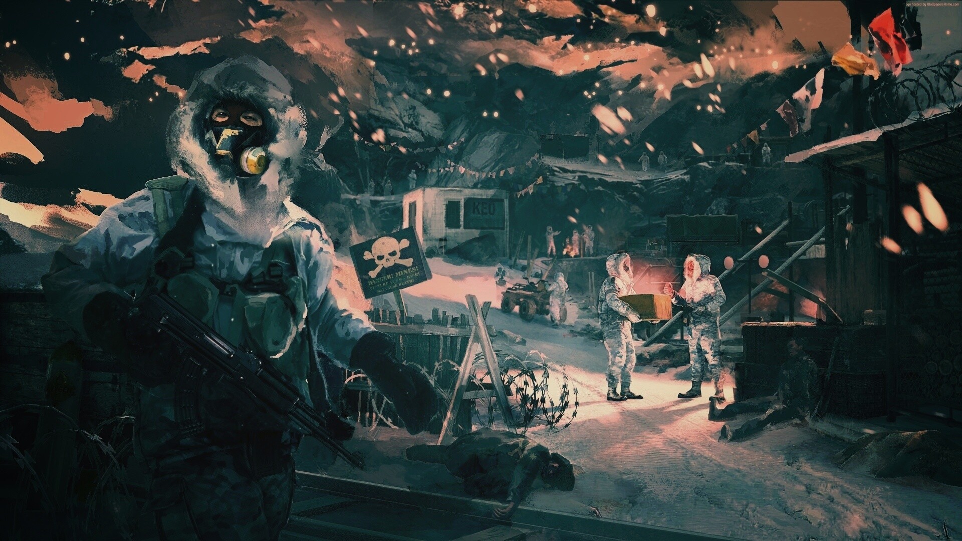 Снежно и опасно обои