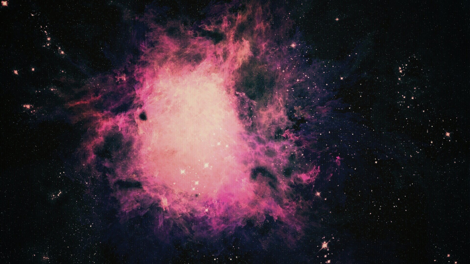 Фиолетовая туманность обои