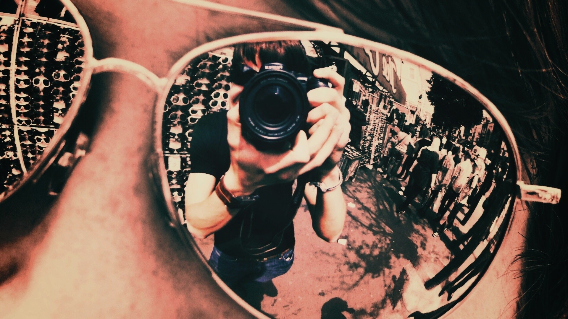 В очках обои