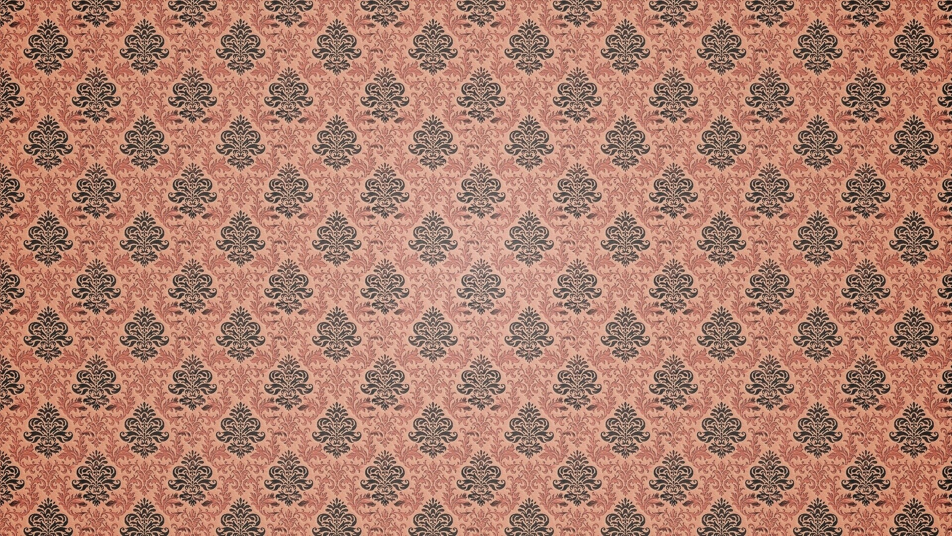 Текстура старых узорных обоев обои