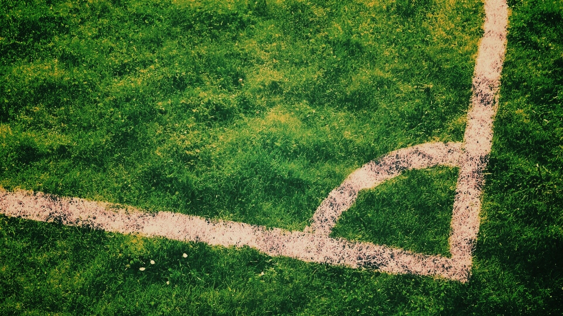 Угол футбольного поля обои