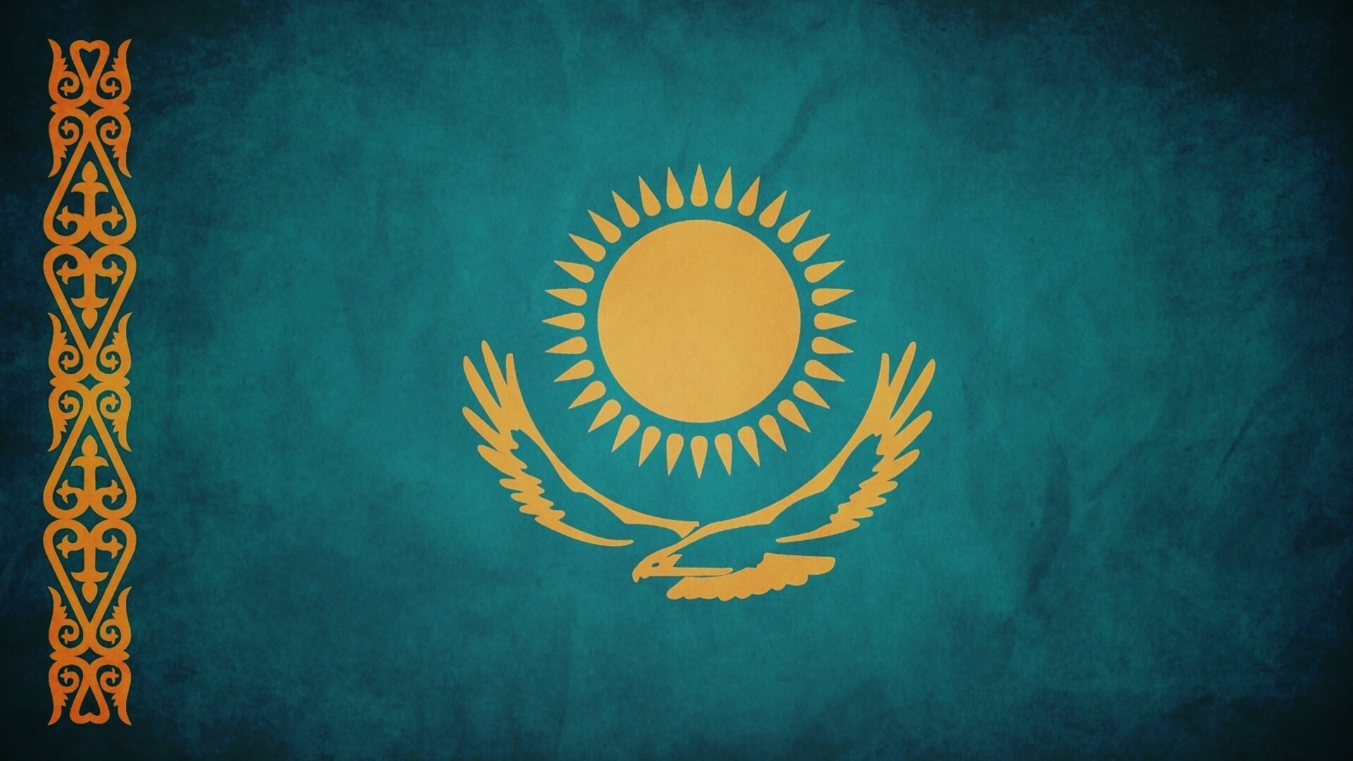 Флаг Казахстана обои